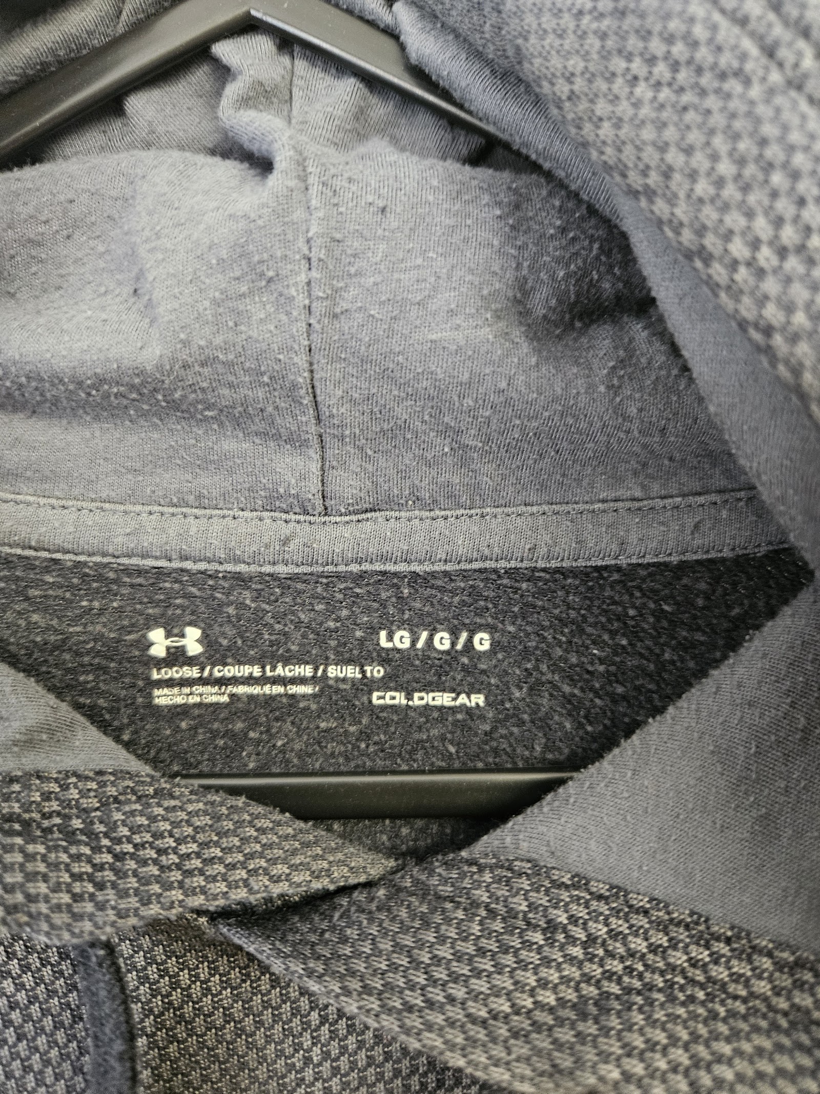 Genuine Under Armour Red and black ColdGear loose-fit hoodie, Large, photo 2