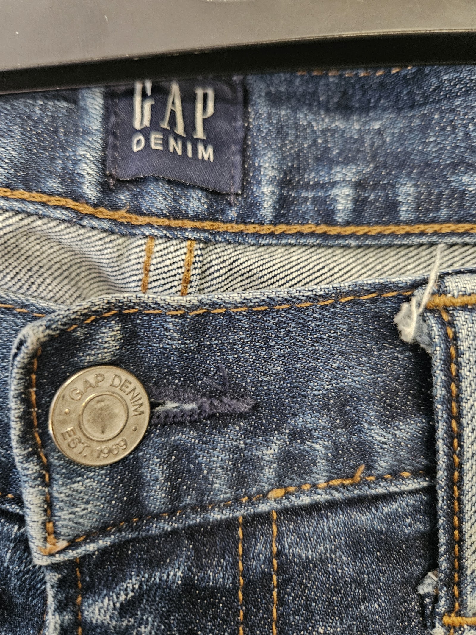 Genuine Gap Denim Dark-blue skinny jeans, W36 L34, photo 2