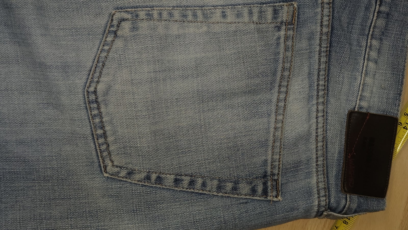 Massimo Dutti Leisure Line Washed Blue Straight Jeans, USA 34 / EUR 44 (labelled), photo 10