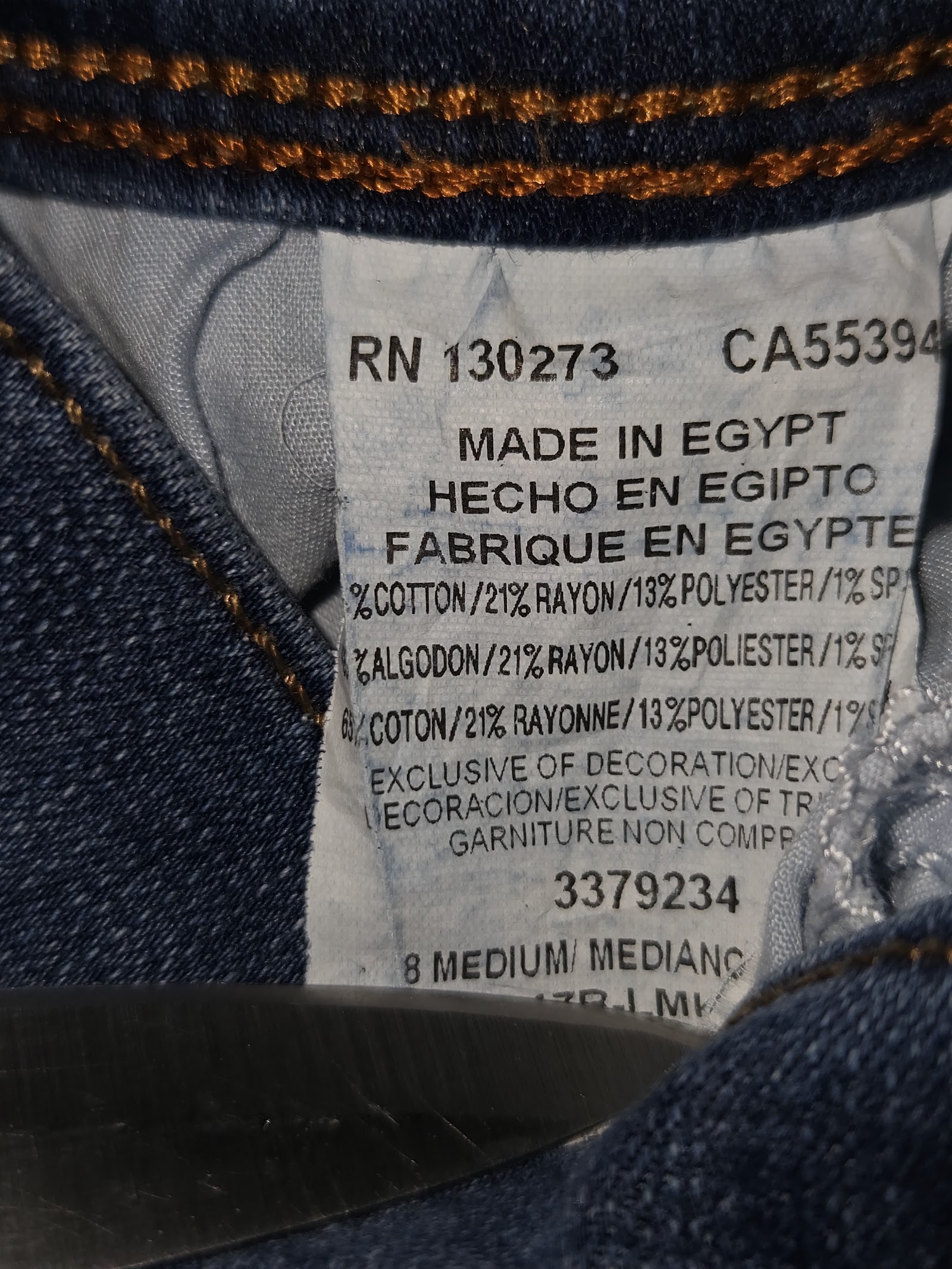 Genuine Lee Modern Series Midrise Fit Mid Blue Capri Jeans, 8 Medium, photo 5