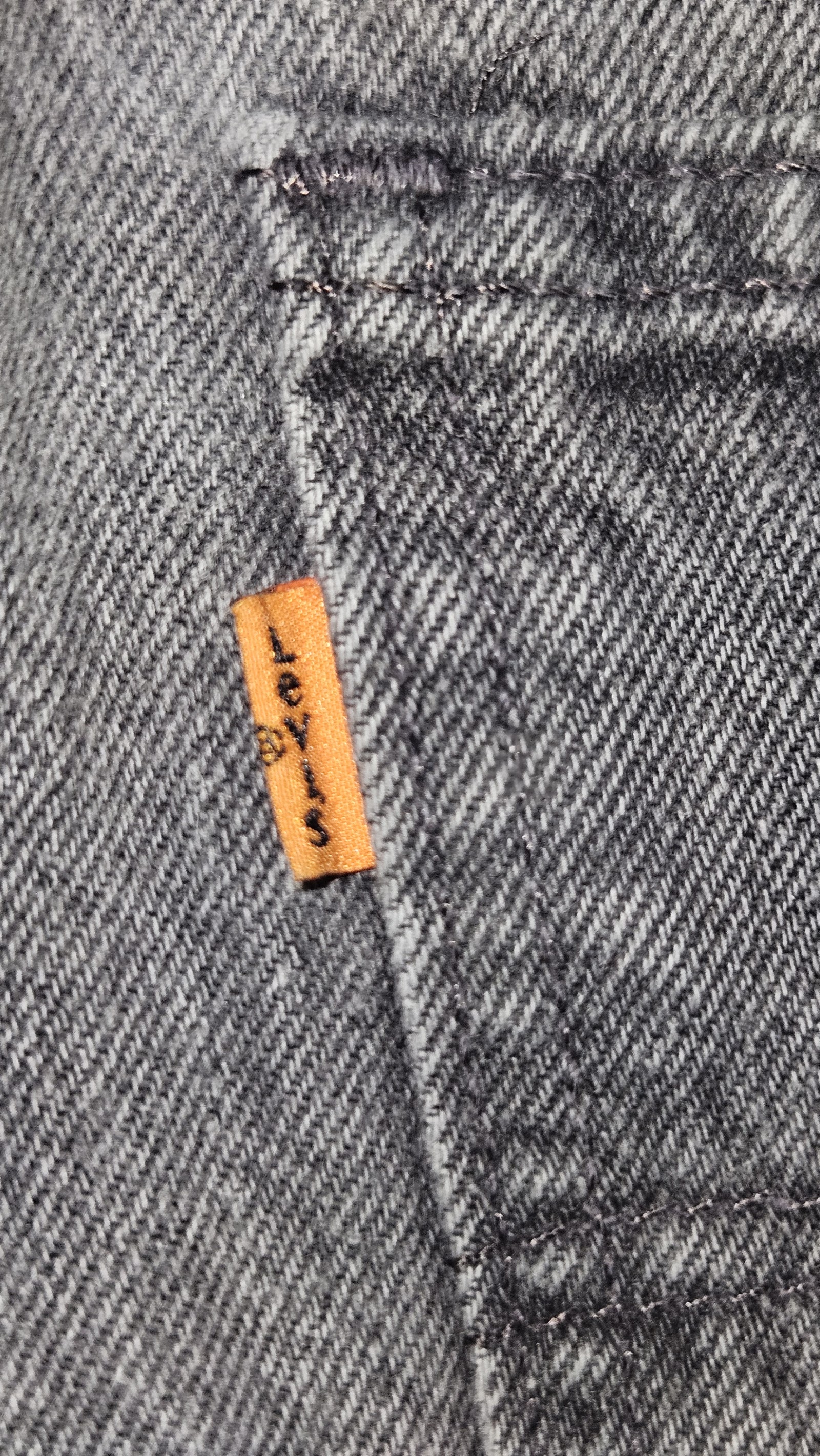 Levi's 818 Orange Tab Washed Grey Jeans, Measured W26.5 L29.5 approx., photo 7