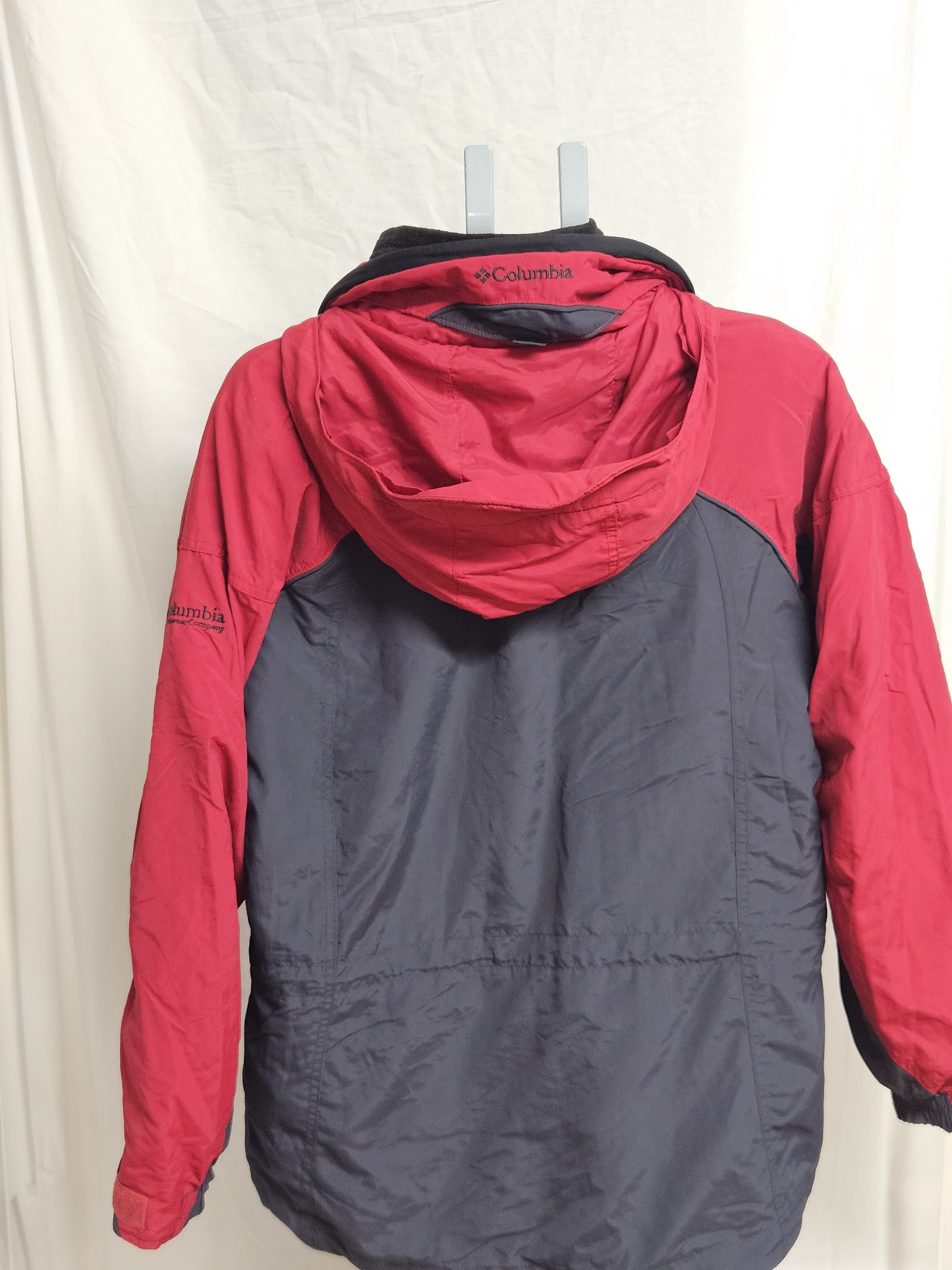 Genuine Columbia Red Charcoal Hooded Interchange Outdoor Jacket, L, photo 2