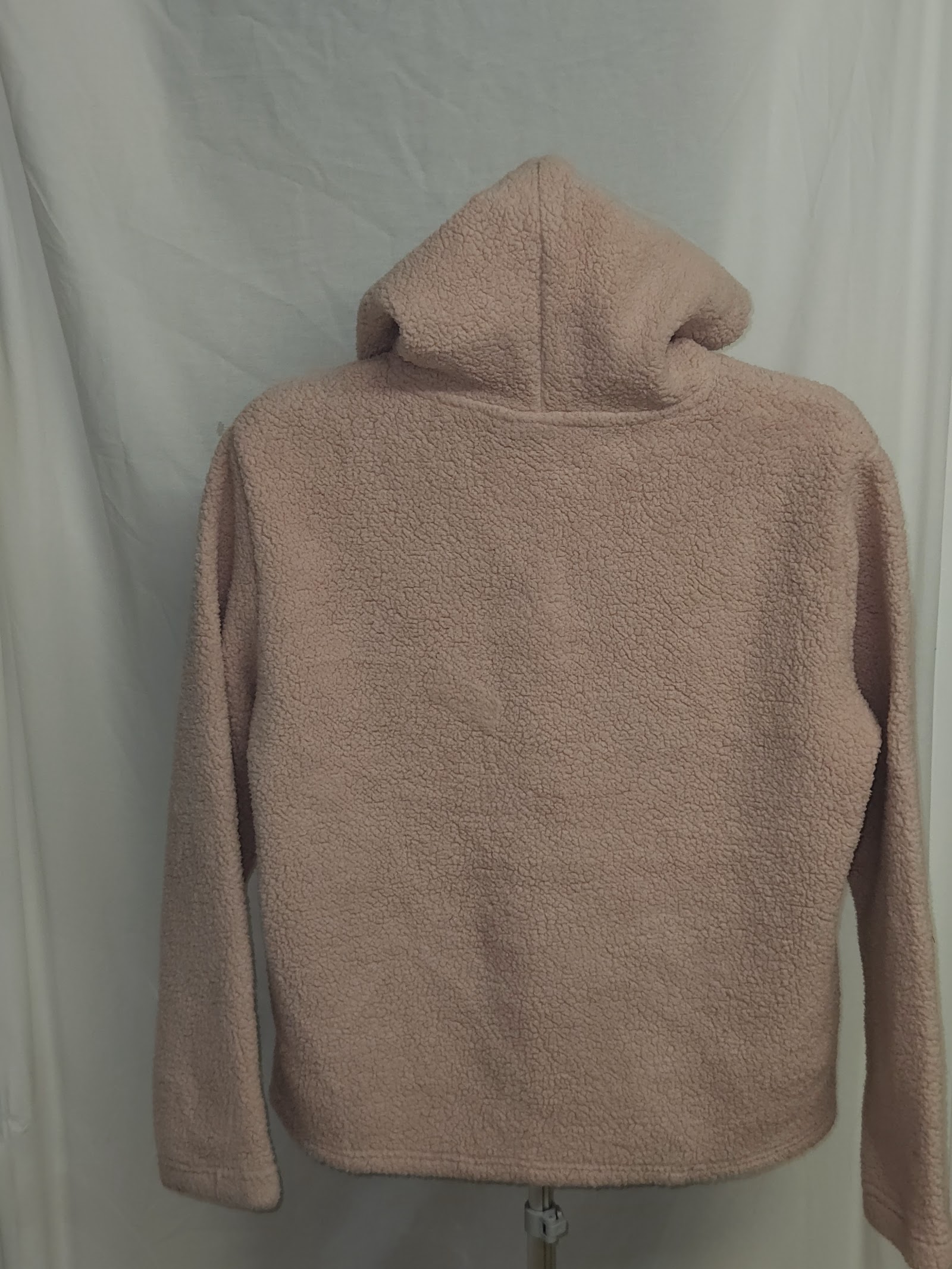 Genuine Fila Dusty Pink Sherpa Teddy Fleece Hoodie, XXL, photo 2