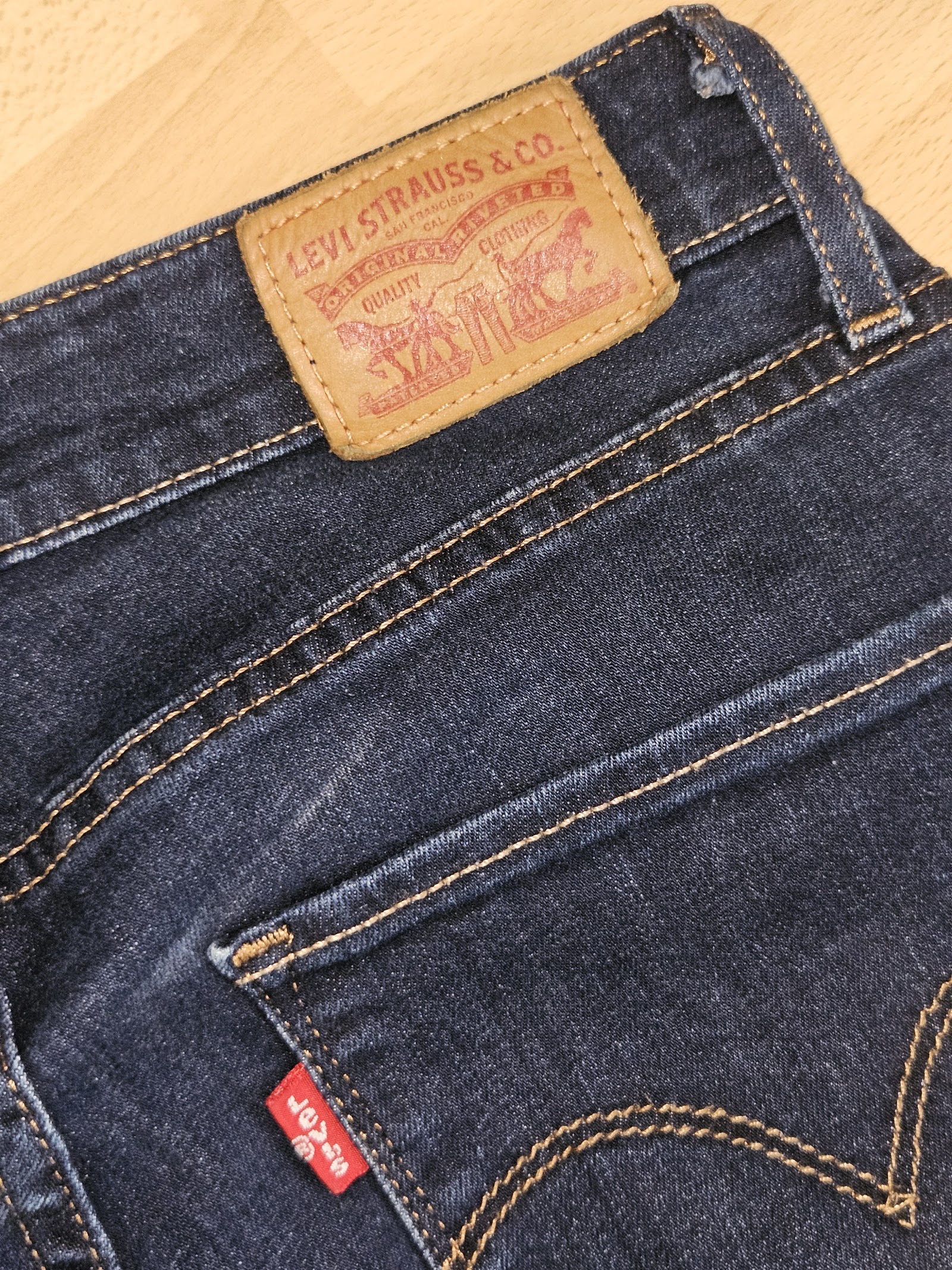 Genuine Levi's 721 High Rise Skinny Dark Blue Jeans Size 29, 29, photo 4