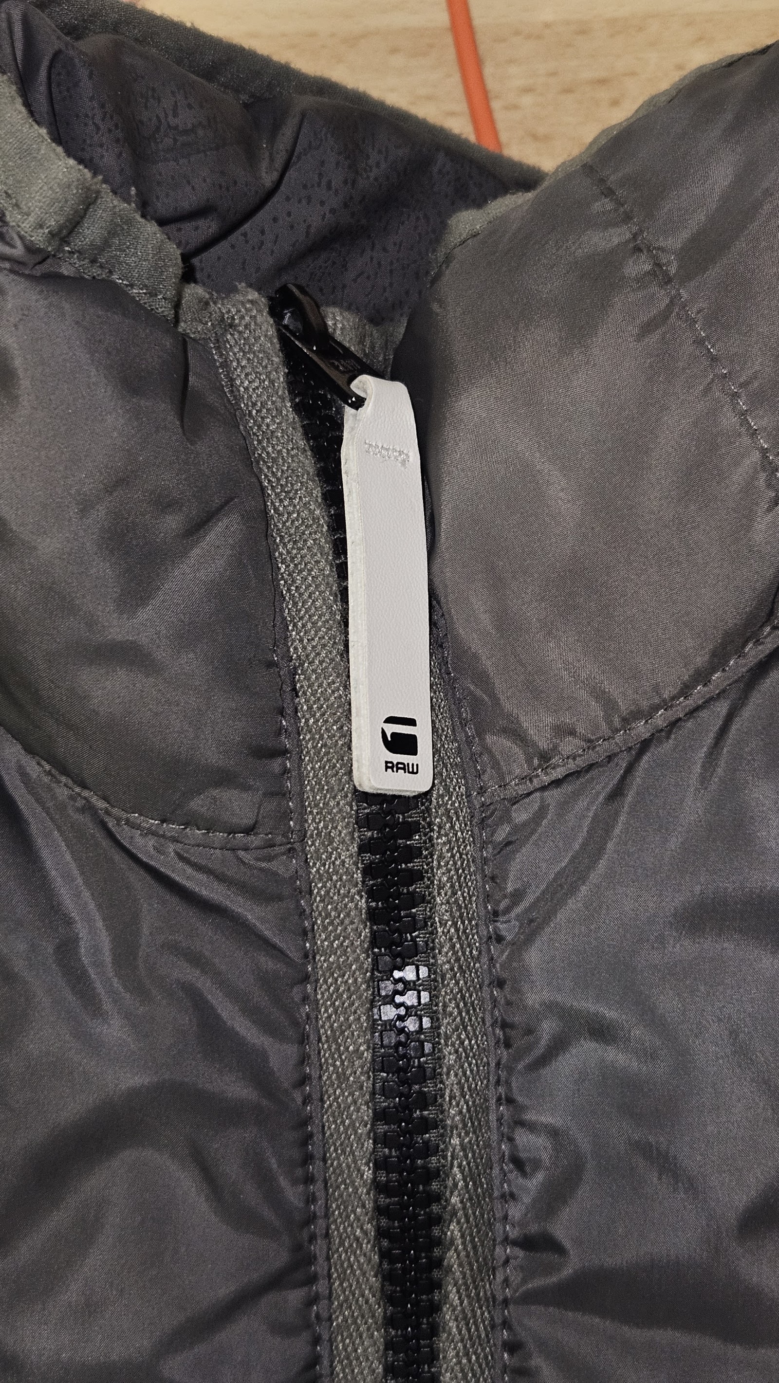 G-Star RAW Charcoal Quilted Zip Jacket, L (labelled), photo 4