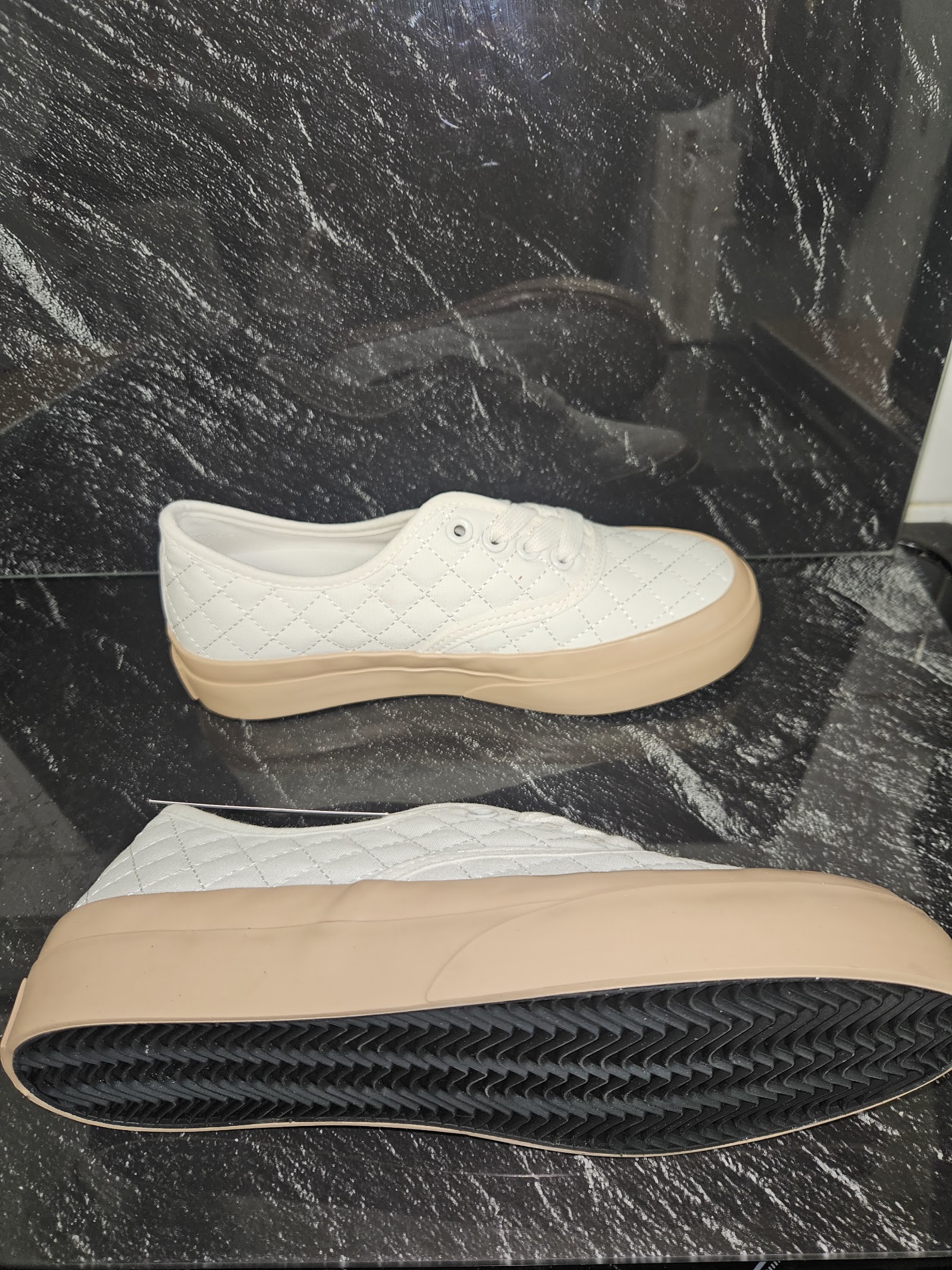Genuine HUANQIU 1958 White Canvas Platform Low-Top Trainers Size EU 35 UK 2.5, EU 35 / UK 2.5 / CN 225, photo 3