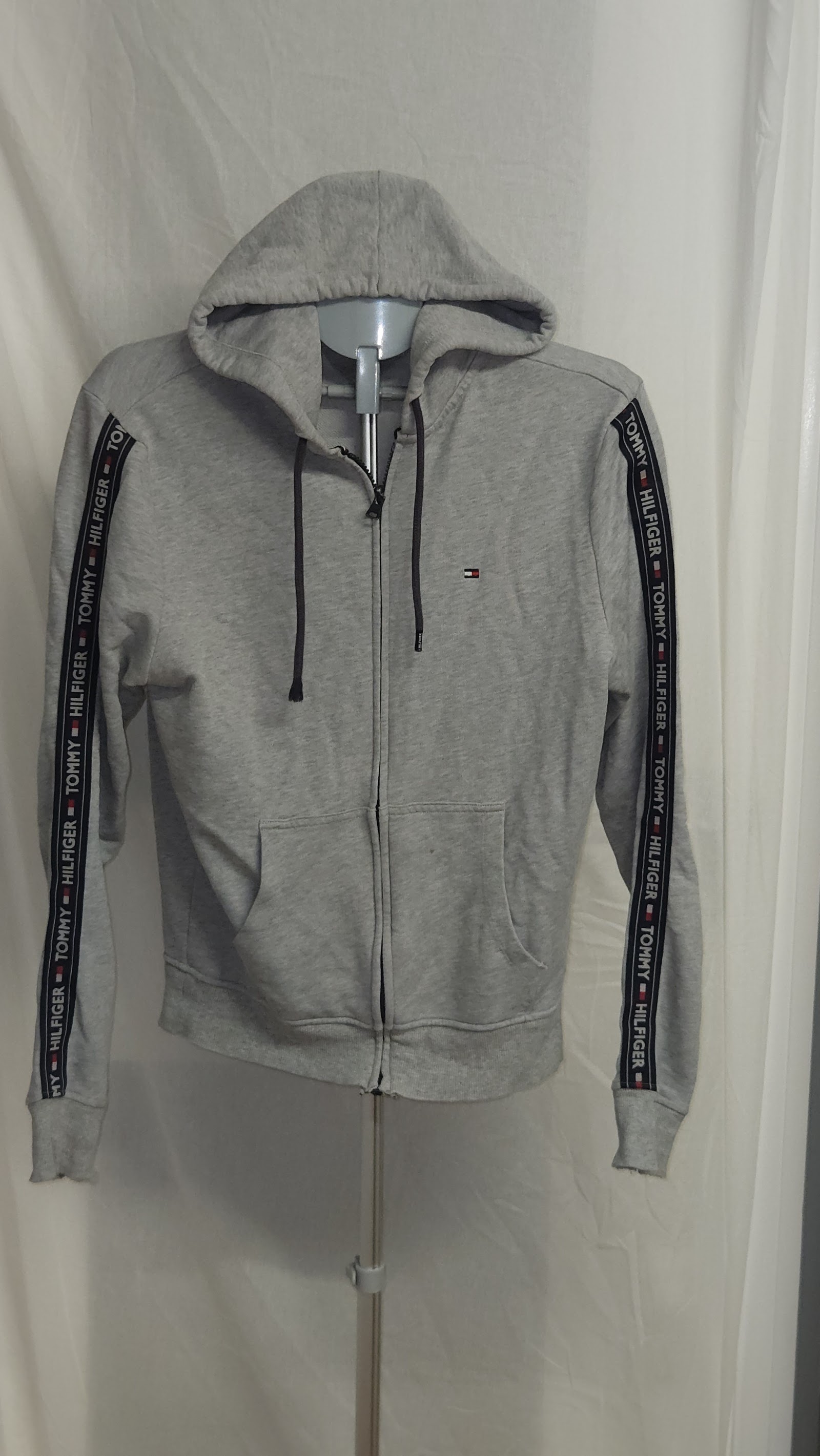 Tommy Hilfiger Grey Logo Pullover Hoodie