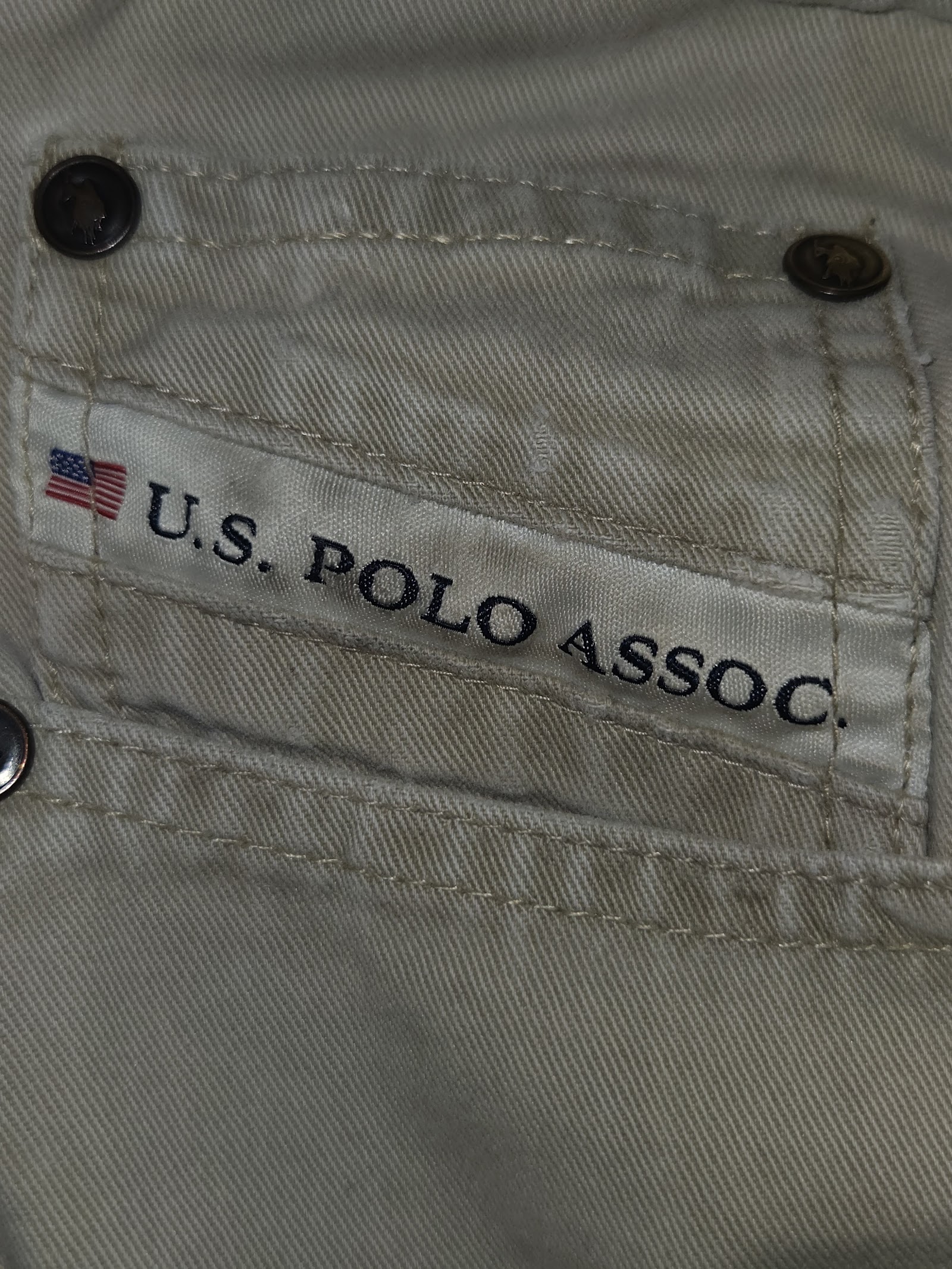 Genuine U.S. Polo Assn. Light Khaki Chino Trousers W32 L32, W32 L32, photo 4