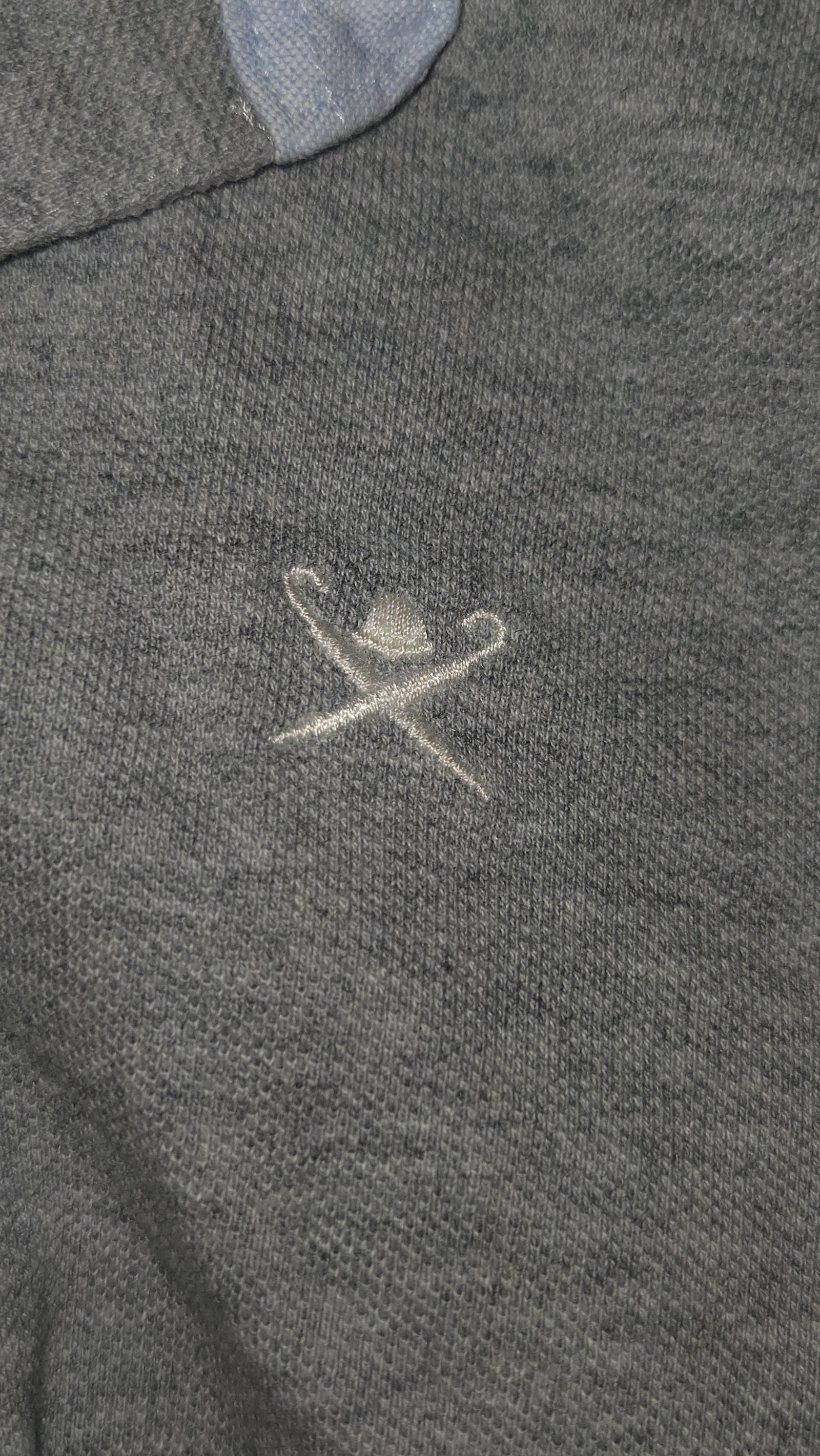 Hackett London Grey Short Sleeve Cotton Polo Shirt, XL (labelled), photo 4