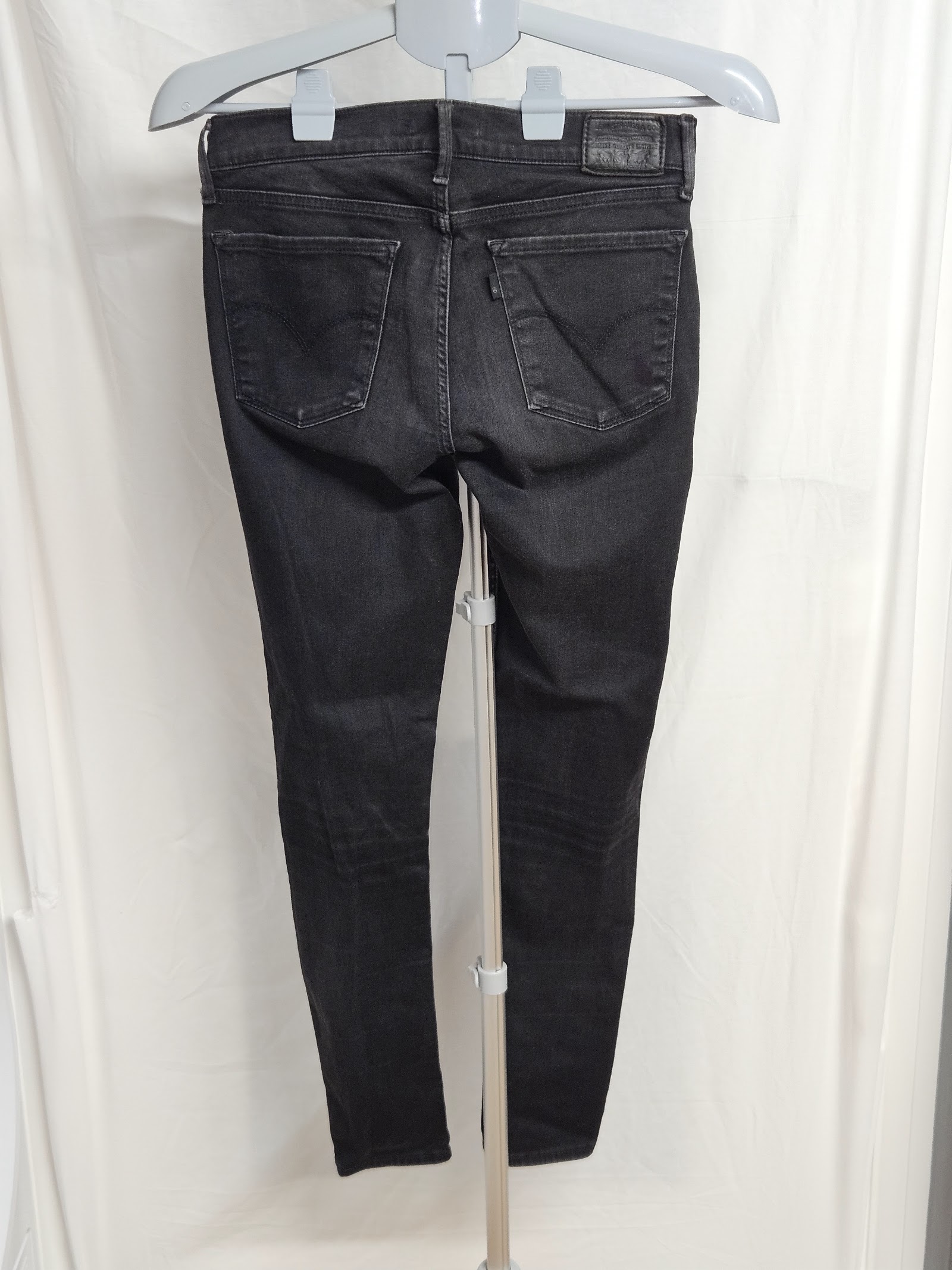 Genuine Levi's 710 Super Skinny Black Jeans, W30 L30, photo 2