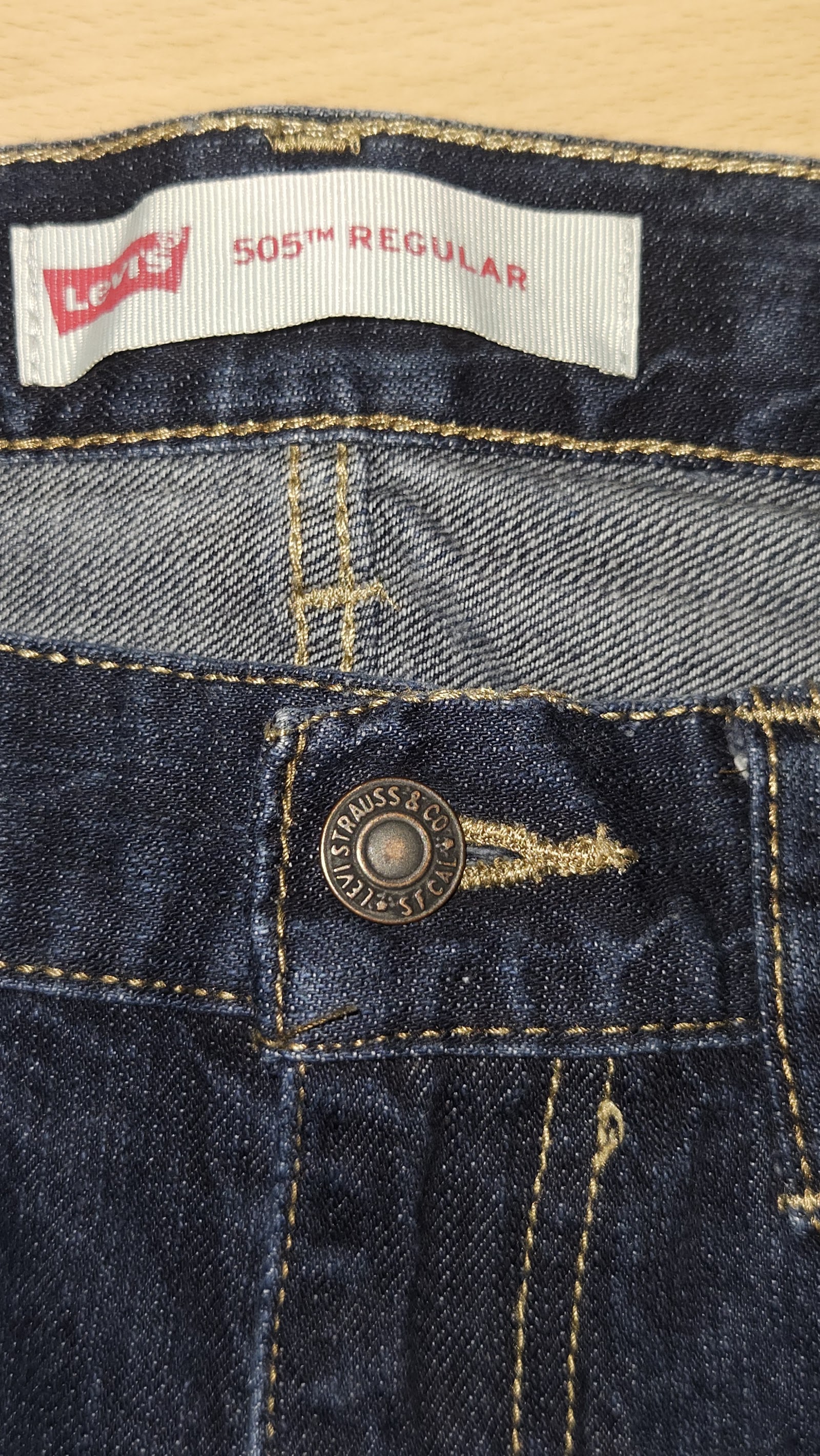 Levi's Dark Blue 10 Husky Jeans, W30 L26 (labelled), photo 3