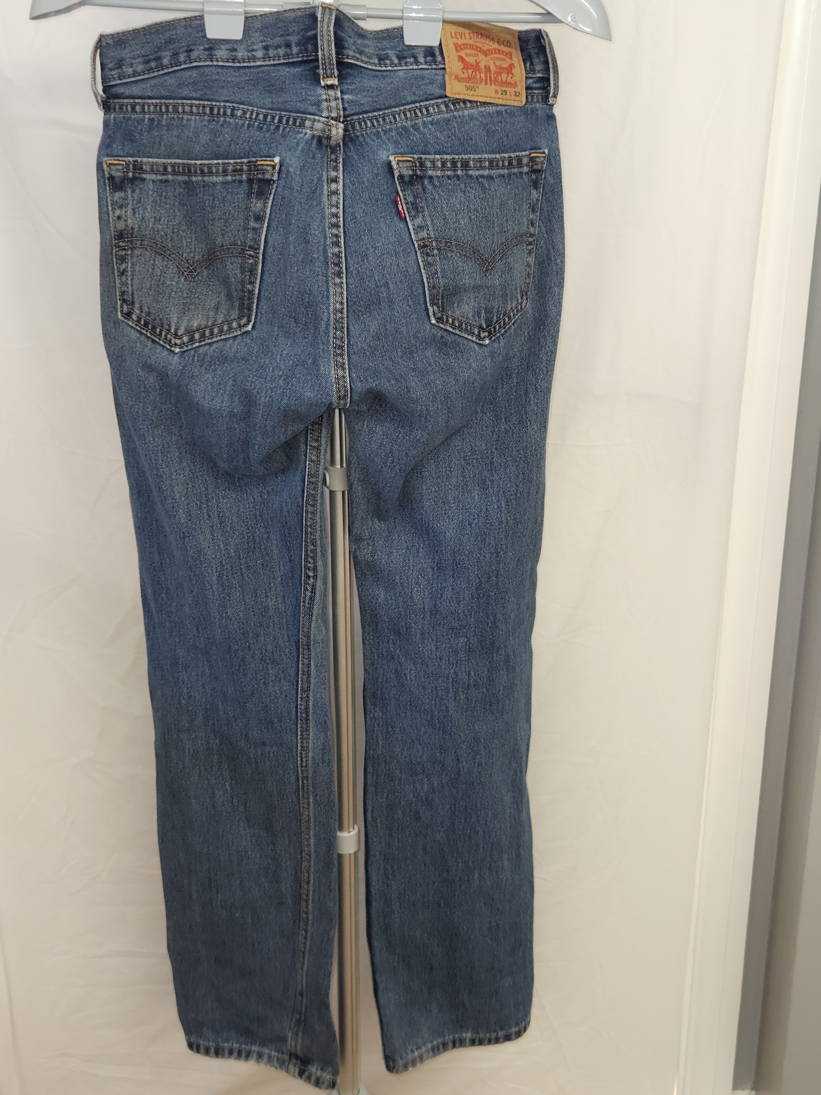 Genuine Levi's 505 Regular Men's Jeans W29 L32 Mid Blue, W29 L32, photo 2