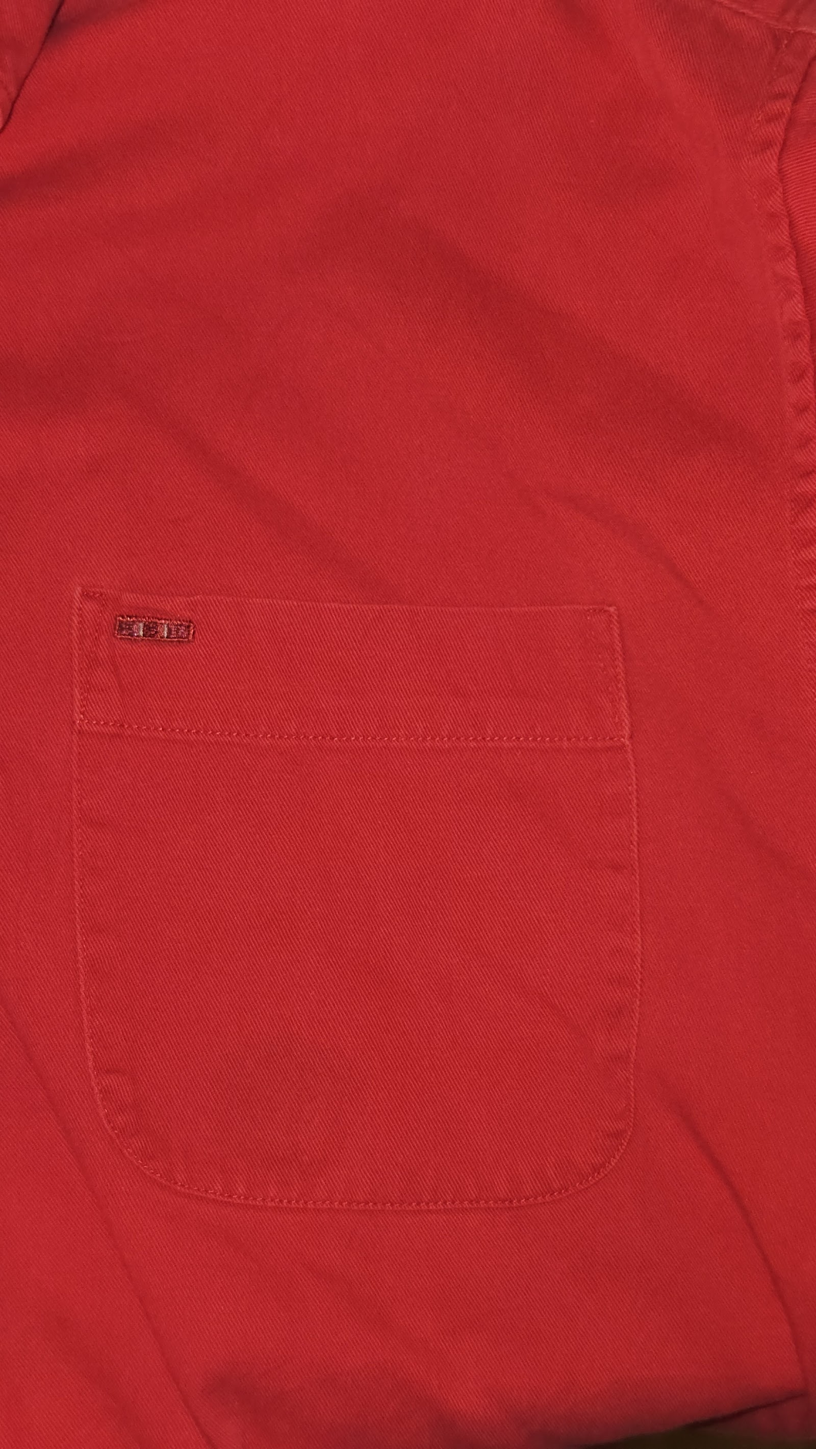 Alexander Julian Colours Red Short Sleeve Button-Up Shirt, L (labelled), photo 4