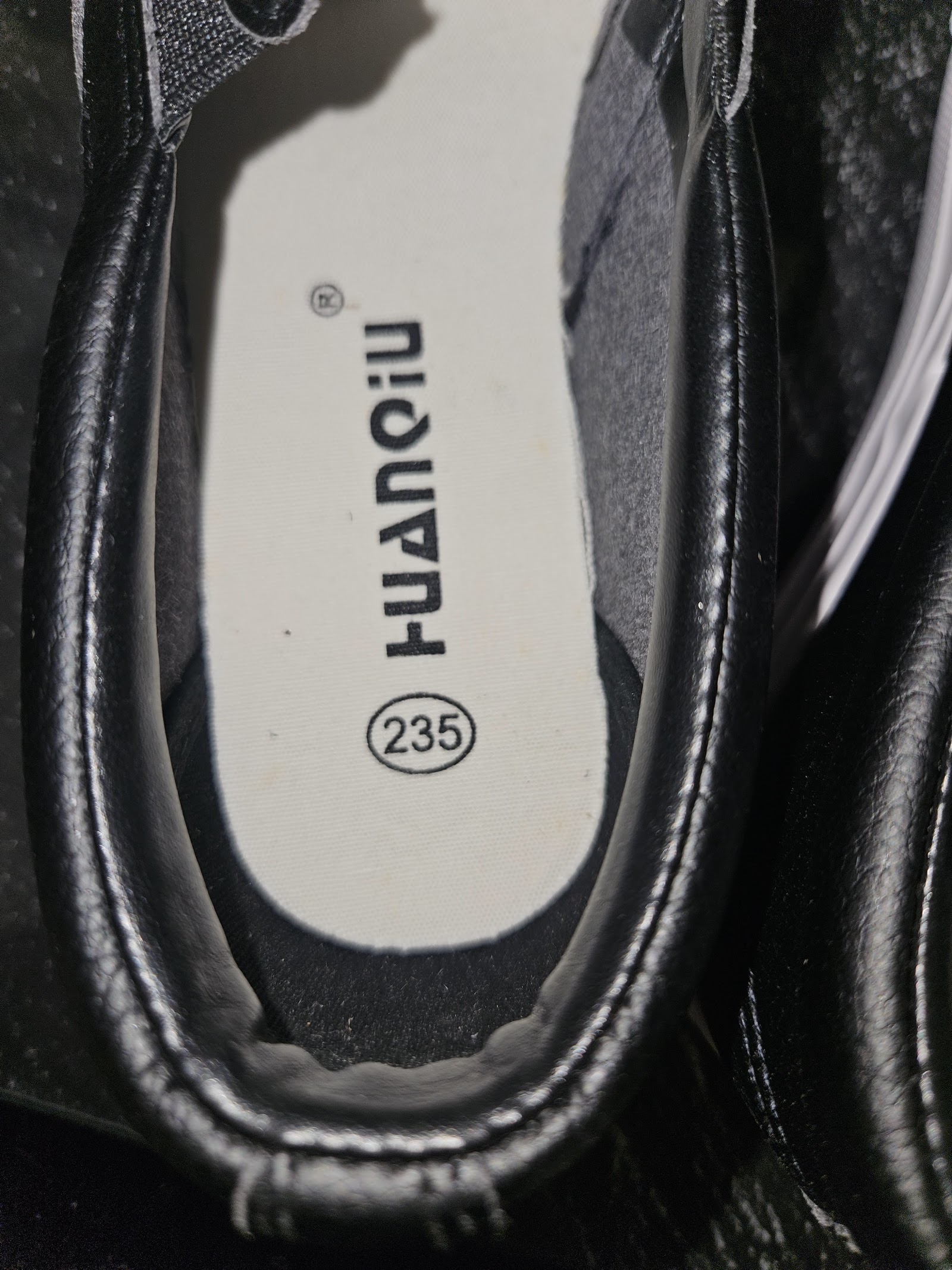 Genuine HUANQIU 1958 Black Slip-On Platform Trainers Size EU 37 UK 4, EU 37 / UK 4 / CN 235, photo 5