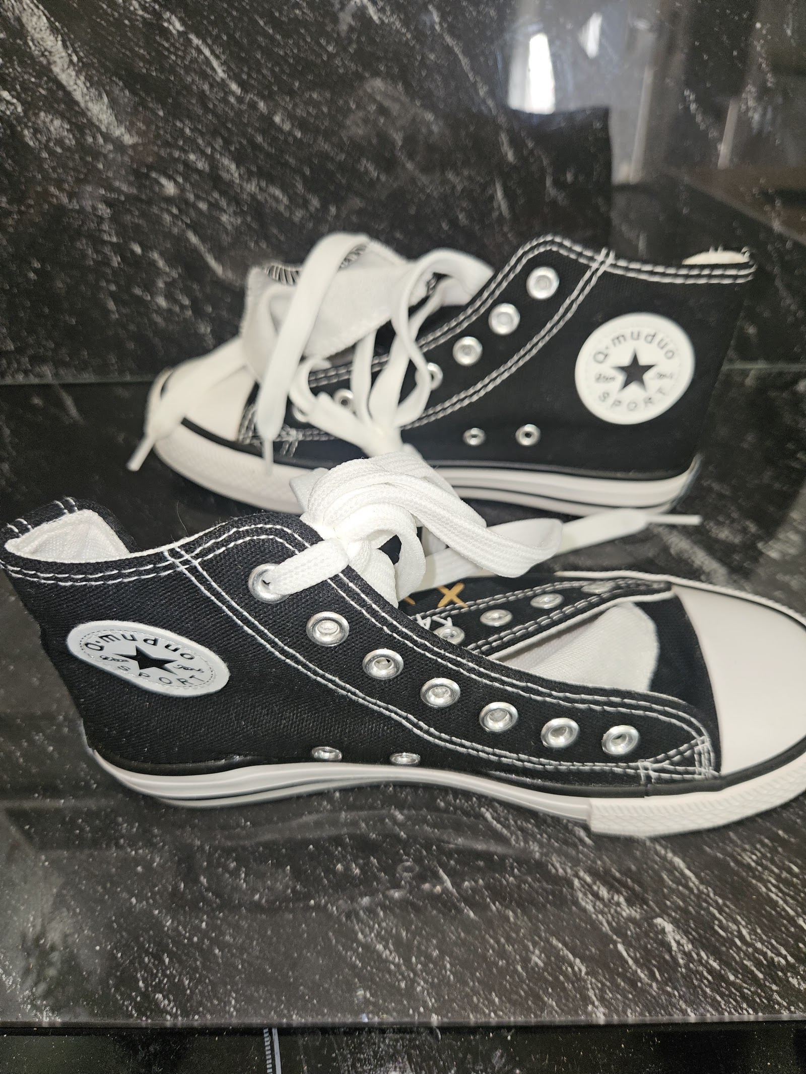 Genuine Fashion Black Colourful Cartoon Canvas High-Top Trainers Size EU 35 UK 2.5, EU 35 / UK 2.5, photo 4