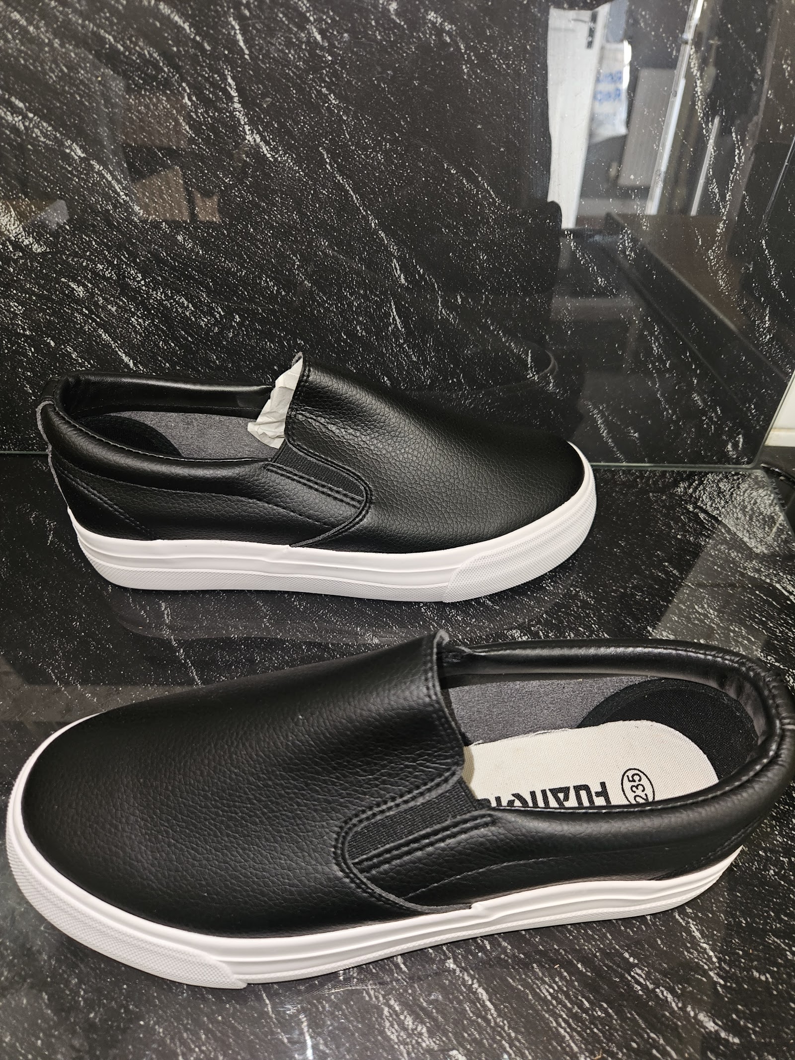 Genuine HUANQIU 1958 Black Slip-On Platform Trainers Size EU 37 UK 4, EU 37 / UK 4 / CN 235, photo 3