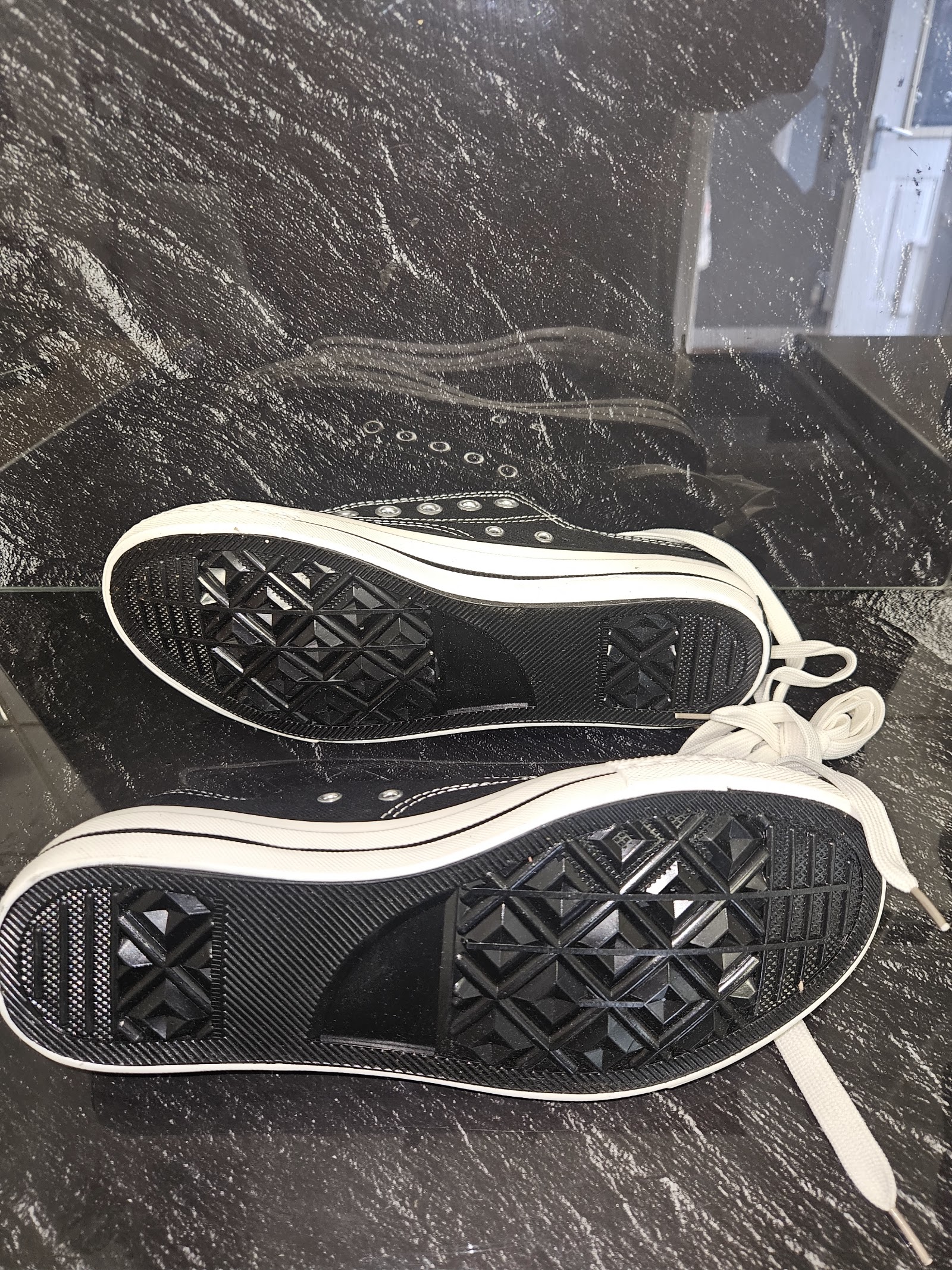 Genuine HUANQIU Black Canvas Low-Top Trainers Size EU 42 UK 8, EU 42 / UK 8 / CN 260, photo 5