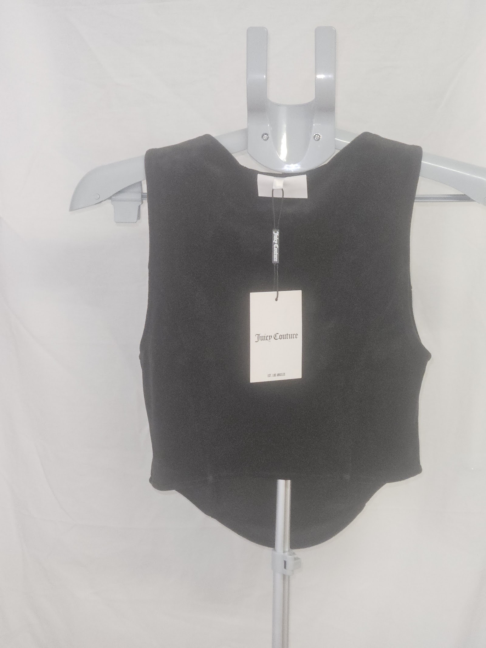 Juicy Couture Black Rhinestone Tank Top XS NWT