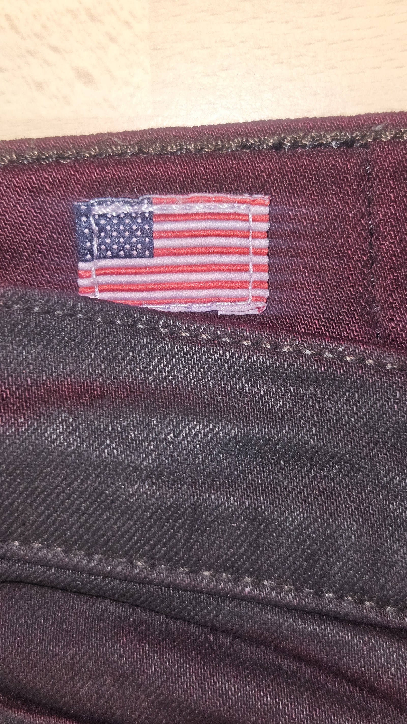 True Religion Rocco Burgundy Classic Slim Jeans, W34, photo 5