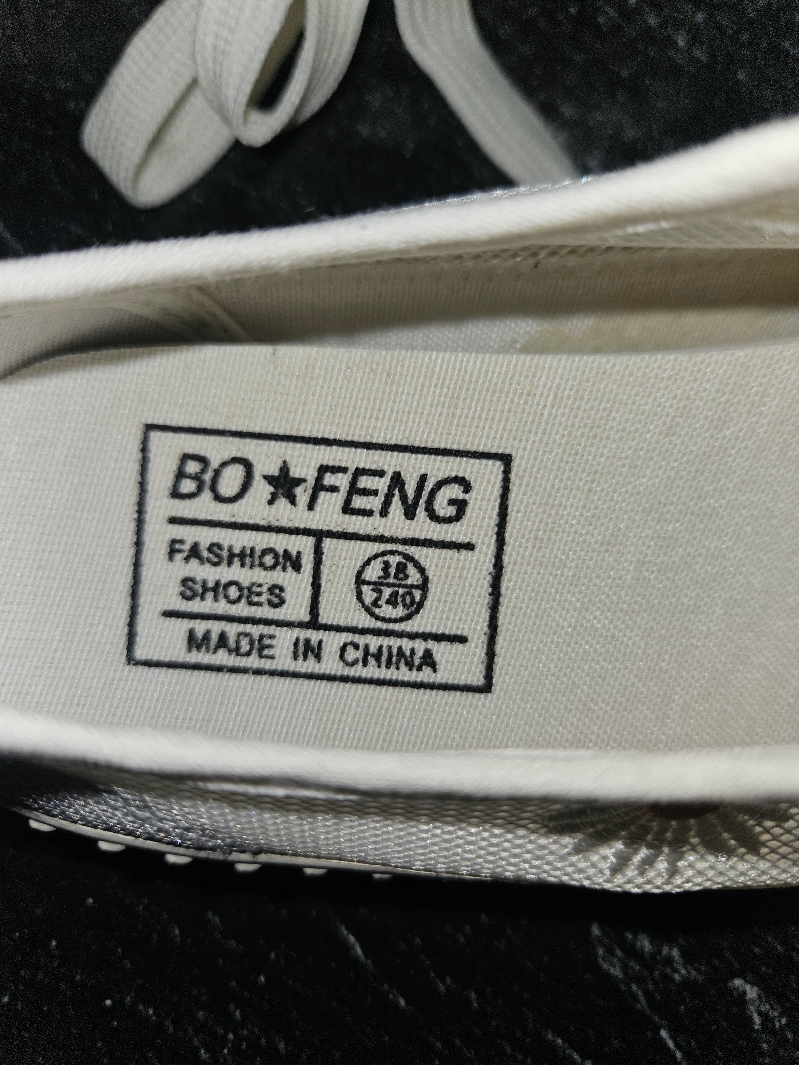 Genuine BO+FENG White Flower Canvas Trainers Textured Sole Size EU 38 UK 5, EU 38 / UK 5, photo 4