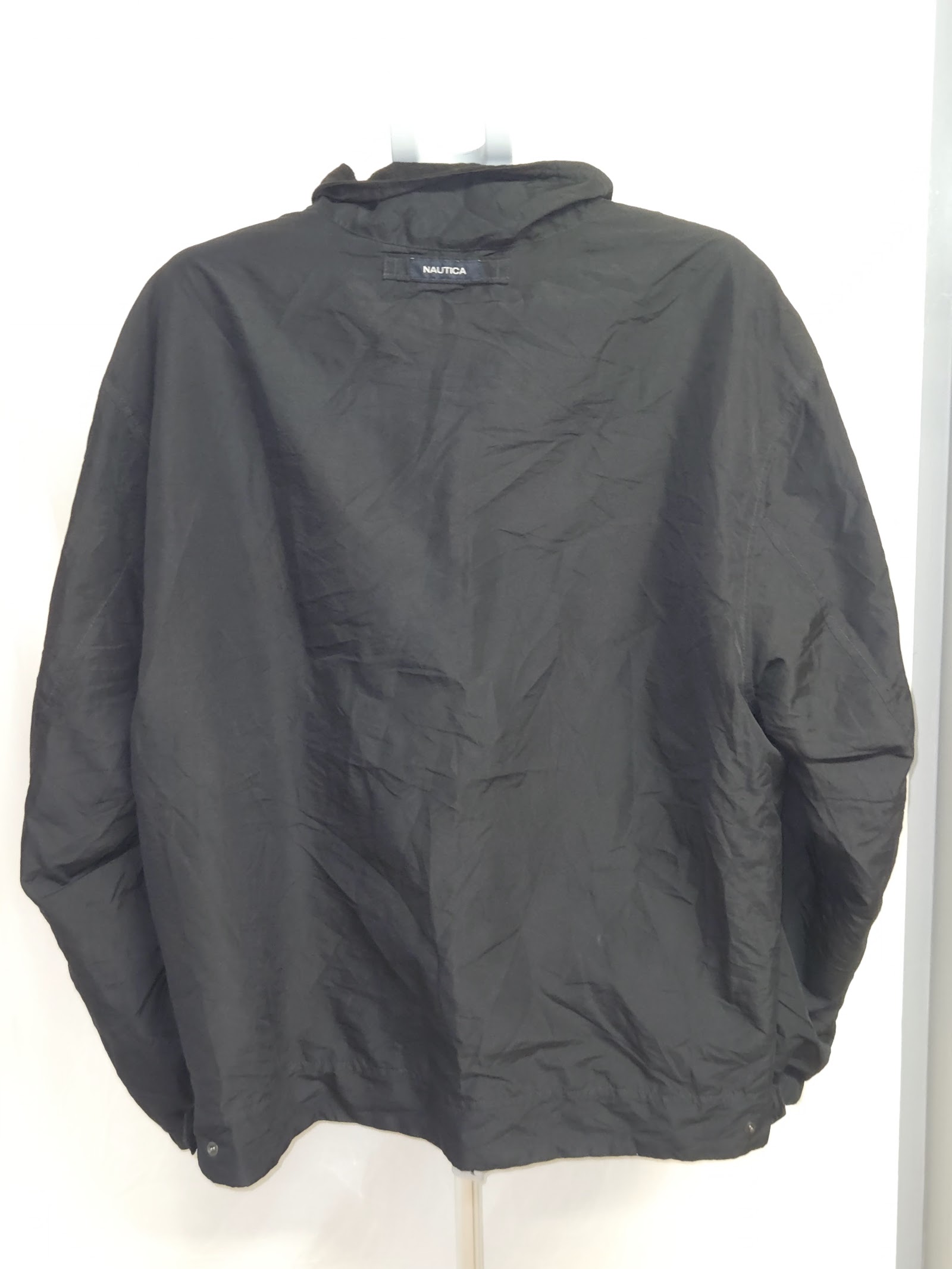 Genuine Nautica Black Lightweight Logo Windbreaker Jacket, Seller-marked XL, photo 2