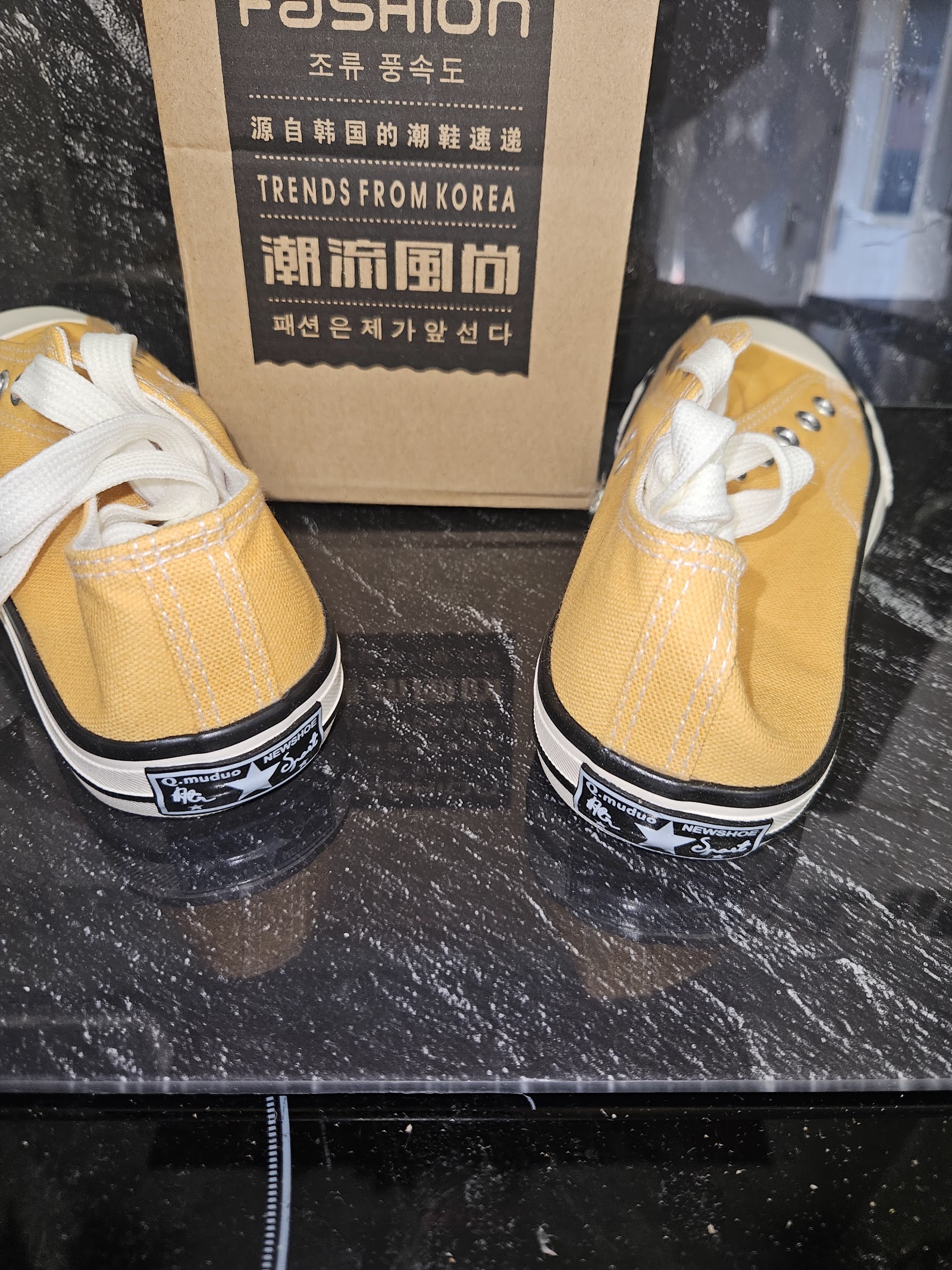 Genuine Fashion Mustard Yellow Canvas Low-Top Trainers Size EU 39 UK 6, EU 39 / UK 6, photo 4