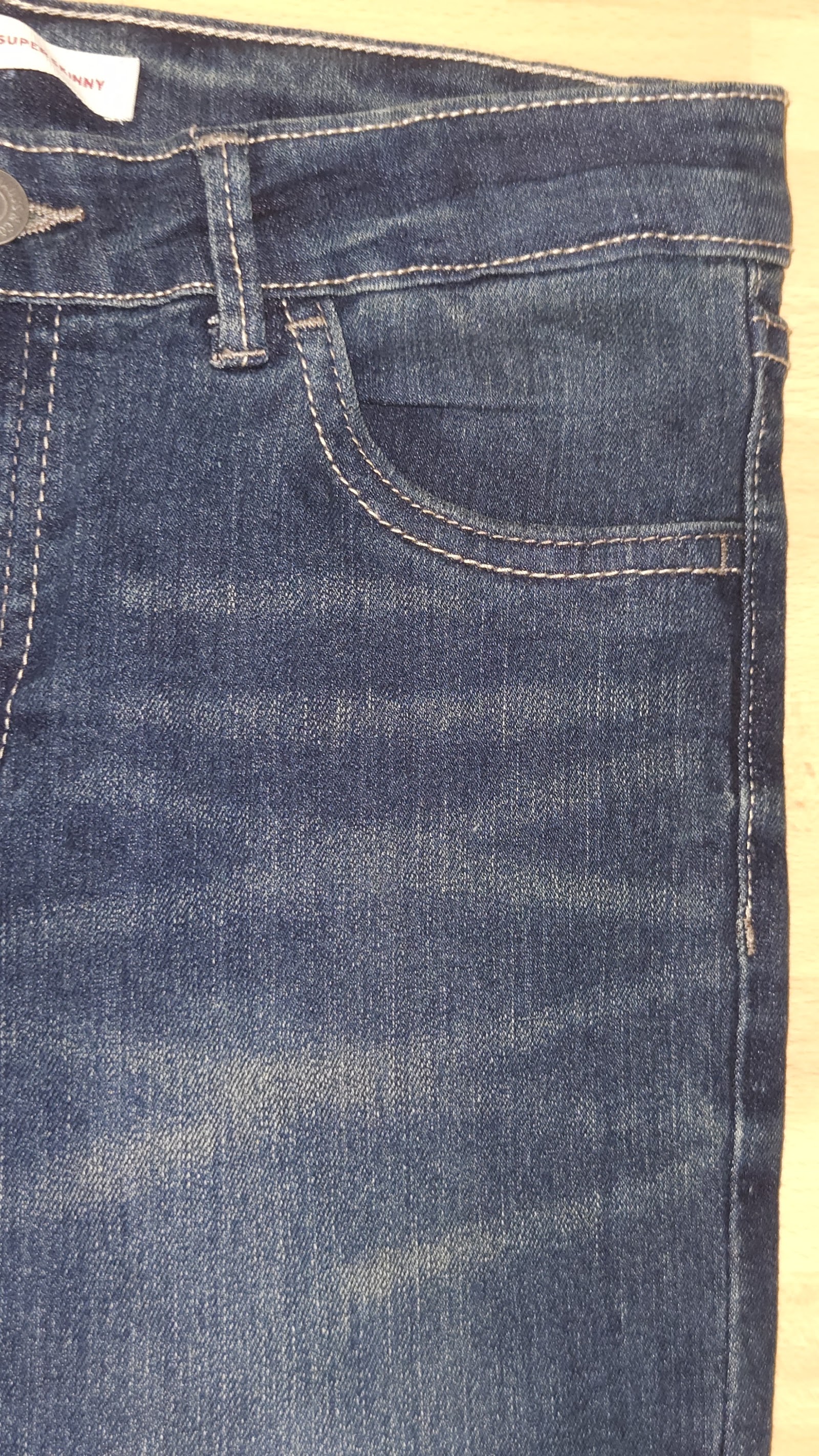 Levi's 710 Super Skinny Blue Jeans, 14A / 158 cm (labelled), photo 5