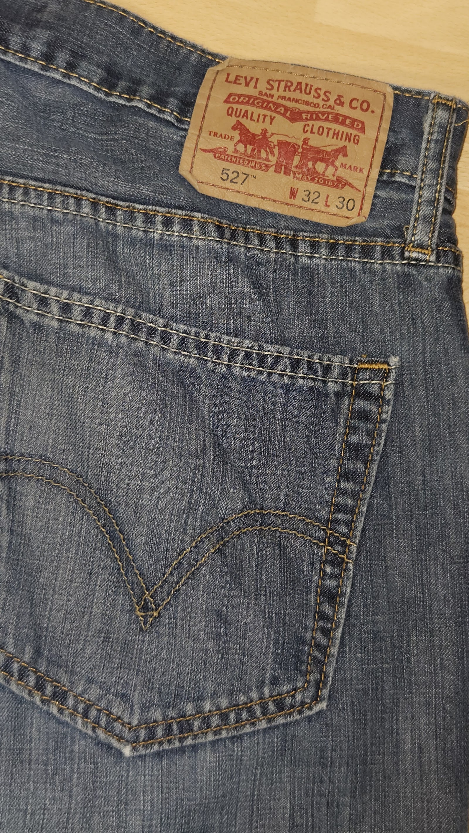 Lee Blue Boot Cut Jeans, W32 L30 (labelled), photo 8