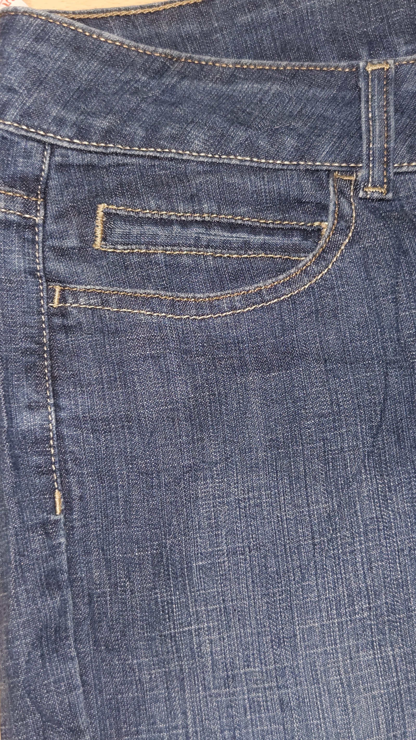 Riders by Lee Dark Blue Turn-Up Capri Jeans, Measured W35 approx., photo 6