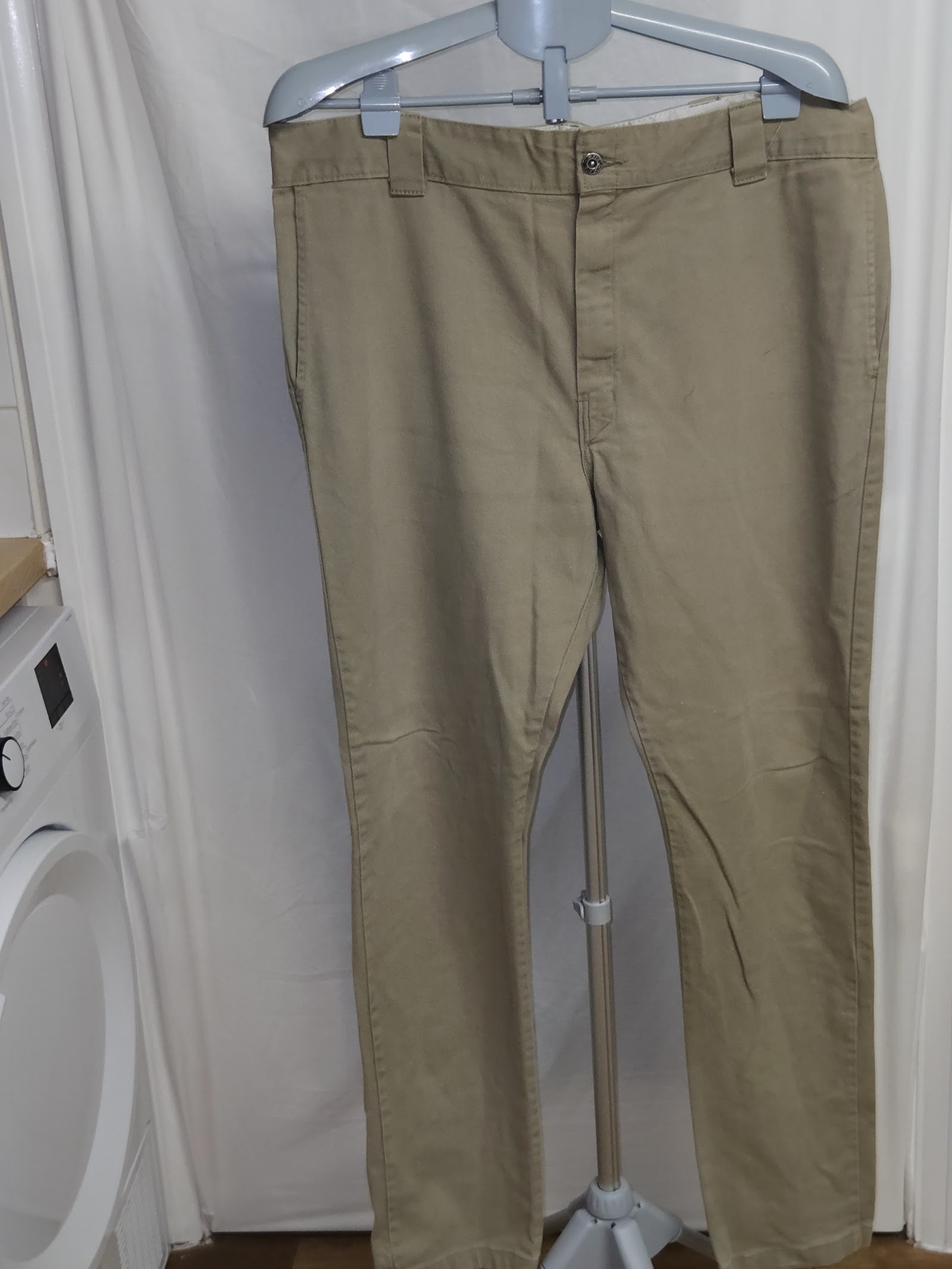 Dickies Slim Skinny Beige Work Trousers