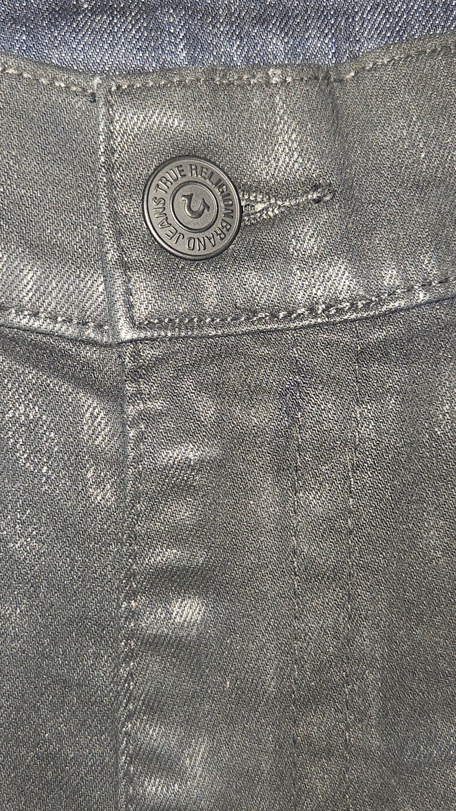 True Religion Marco Washed Black Relaxed Taper Jeans, W33, photo 3