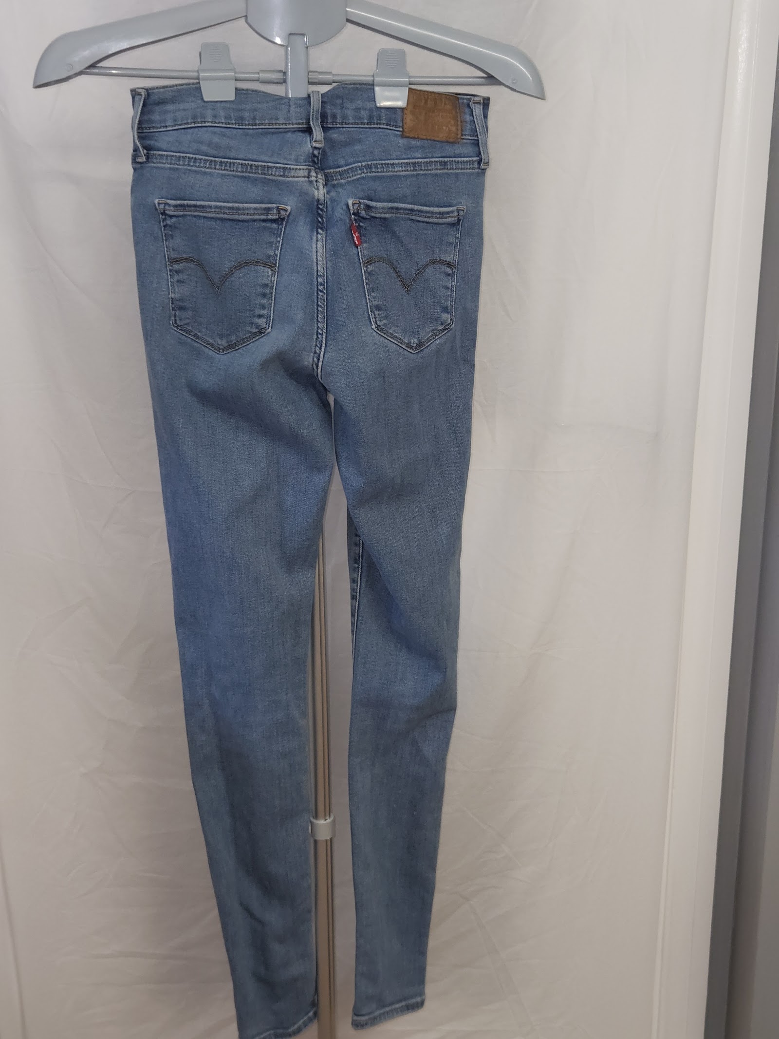 Genuine Levi's 720 High Rise Super Skinny Light Blue Jeans Size 27, 27, photo 2