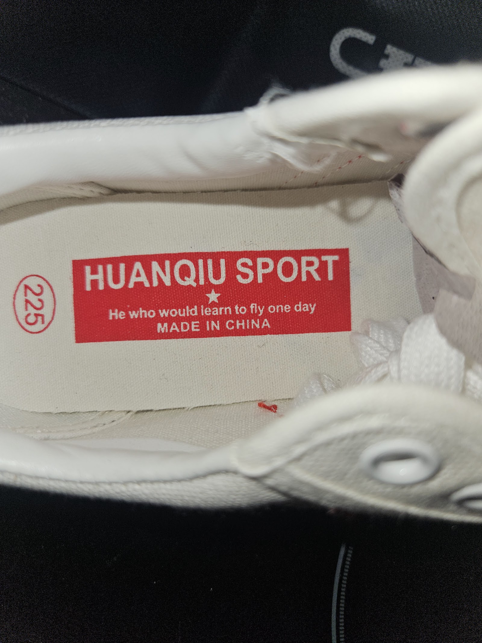 Genuine HUANQIU SPORT White Red Low-Top Trainers Size EU 35 UK 2.5, EU 35 / UK 2.5 / CN 225, photo 7
