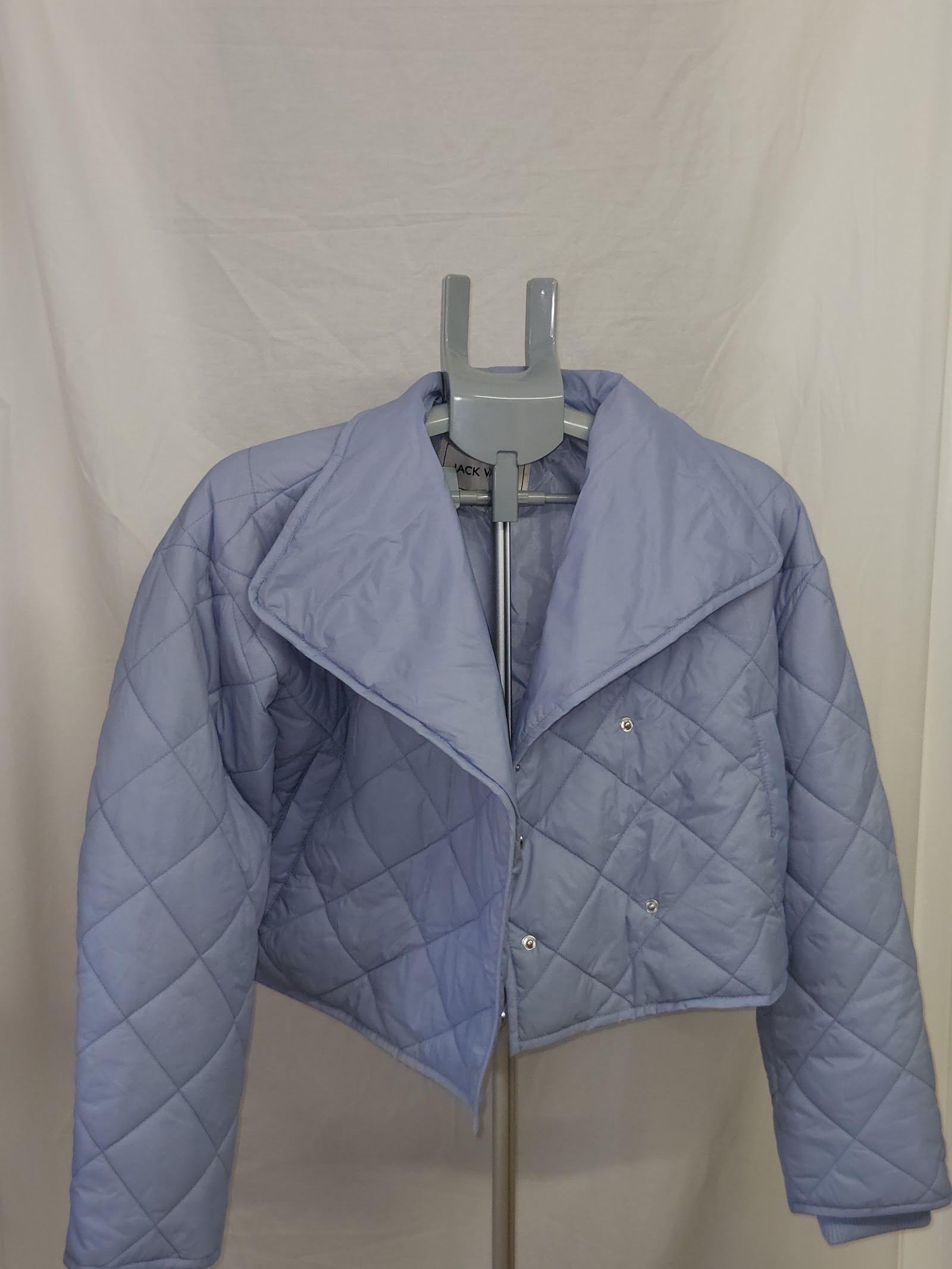 Jack Wills Women's Light Blue Quilted Jacket Size UK 10