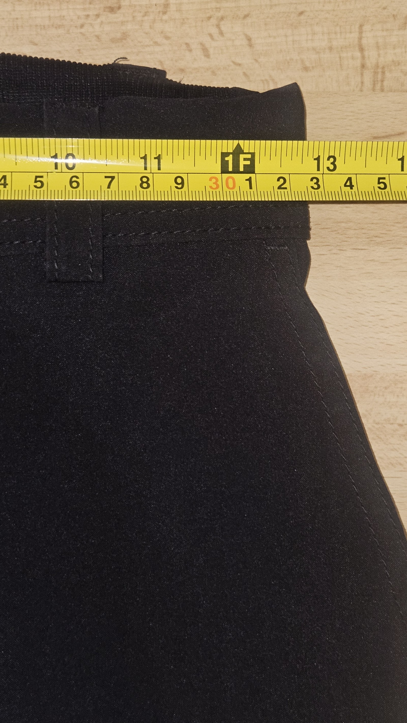 Unbranded Black Smart Straight Leg Trousers, Measured W25 approx., photo 3