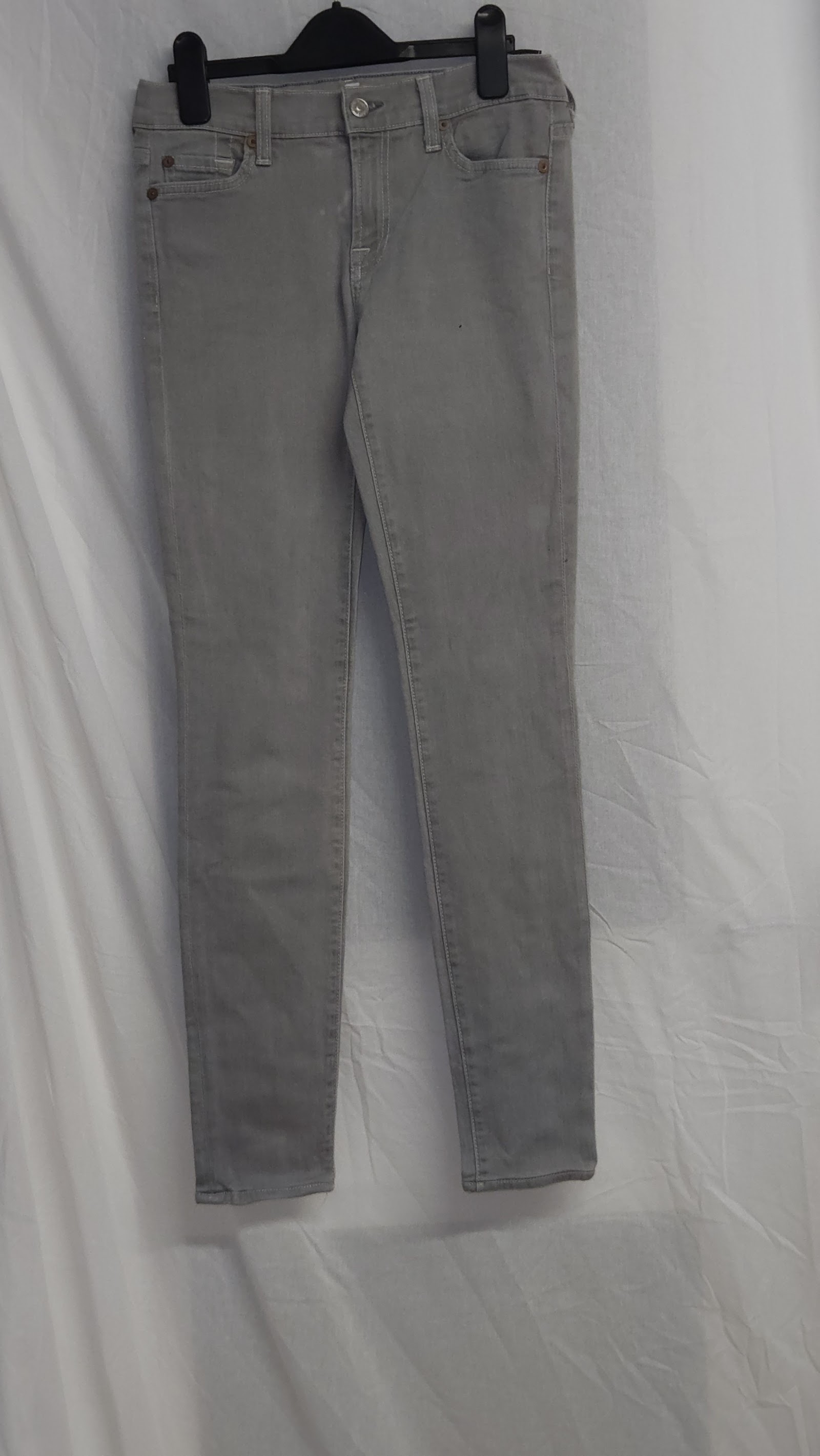 7 For All Mankind Grey Skinny Jeans