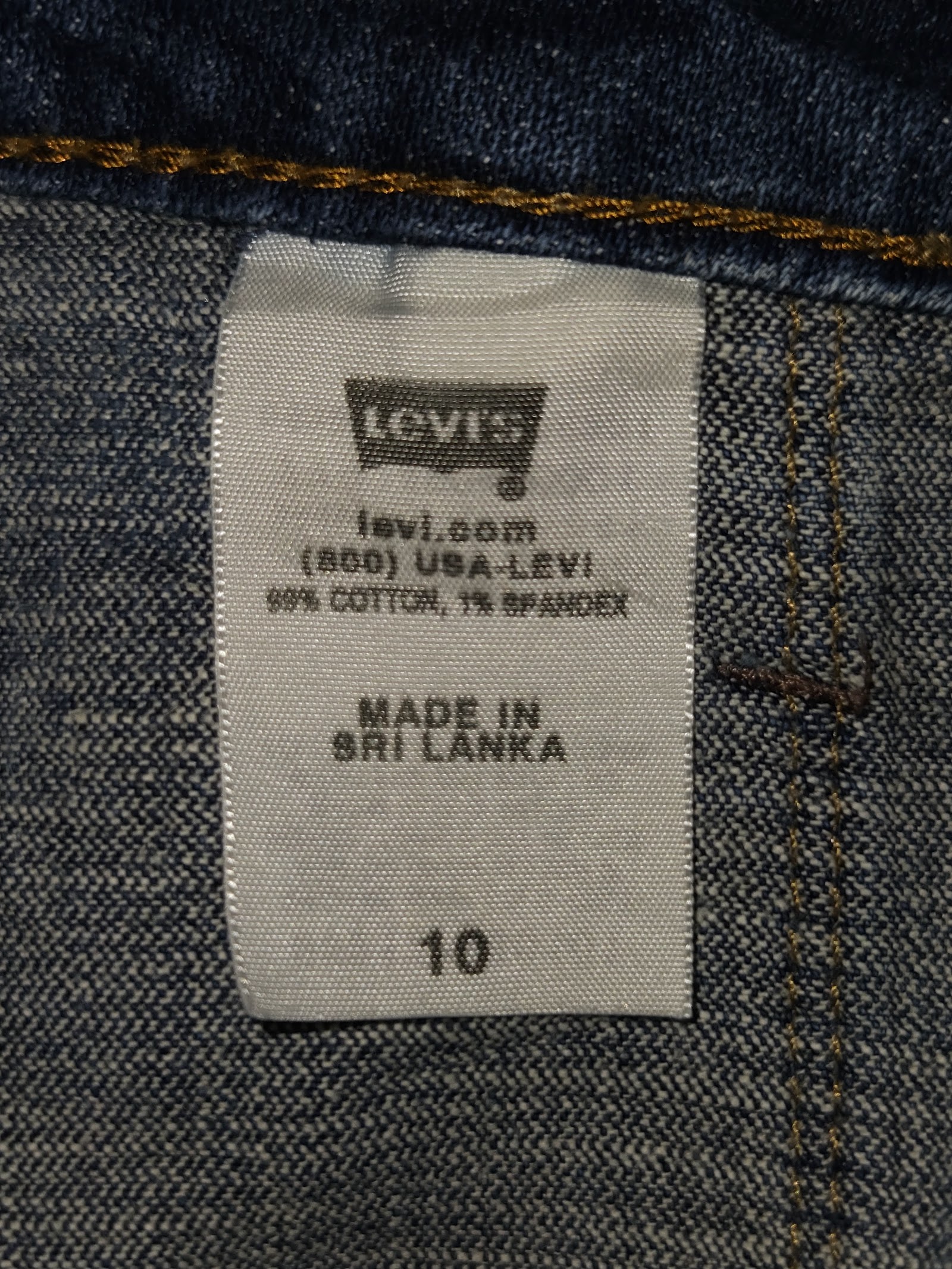 Genuine Levi's 545 Mid Blue Cropped Capri Jeans, 10, photo 4
