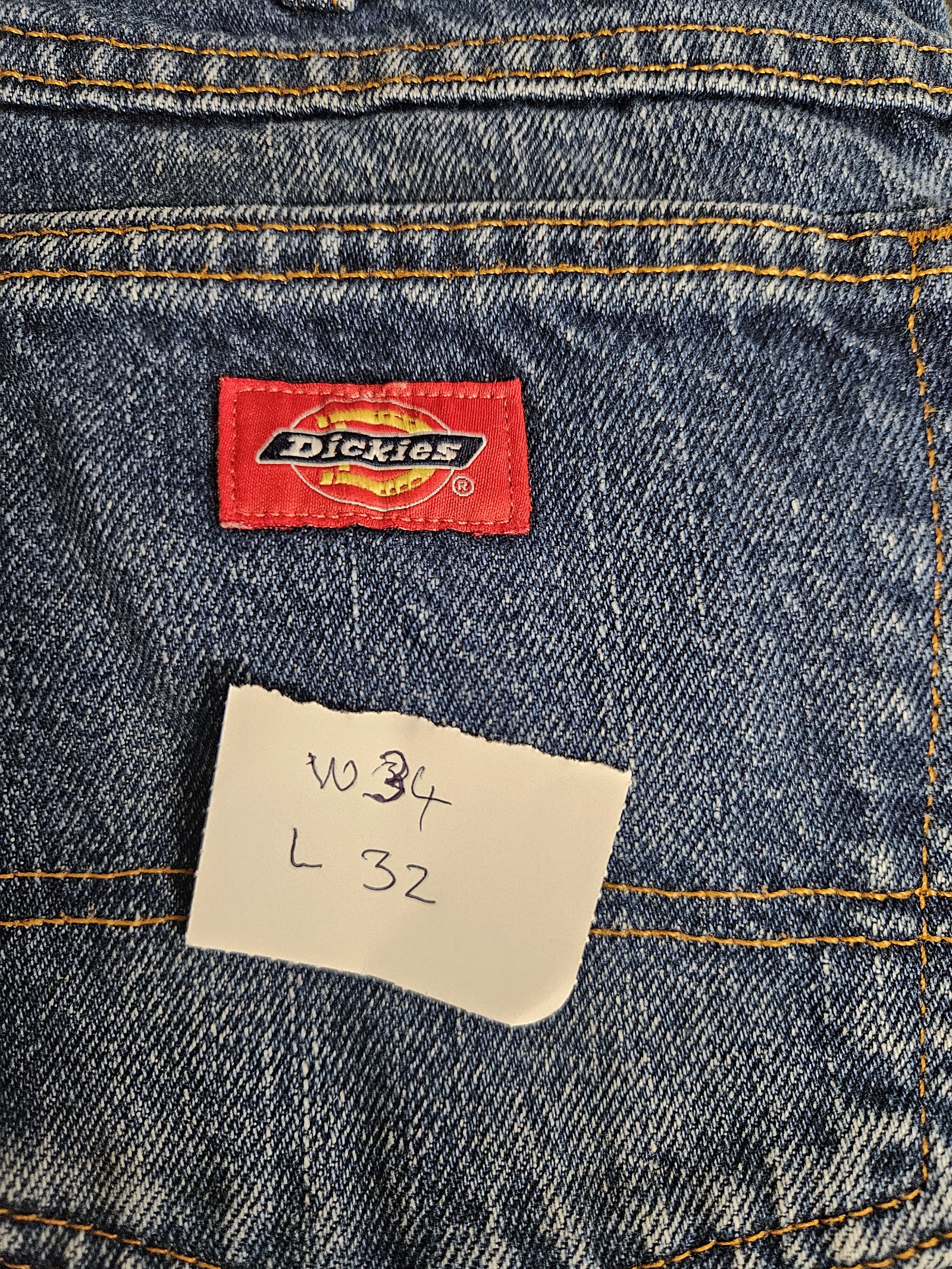 Genuine Dickies Blue workwear jeans, W34 L32, photo 3