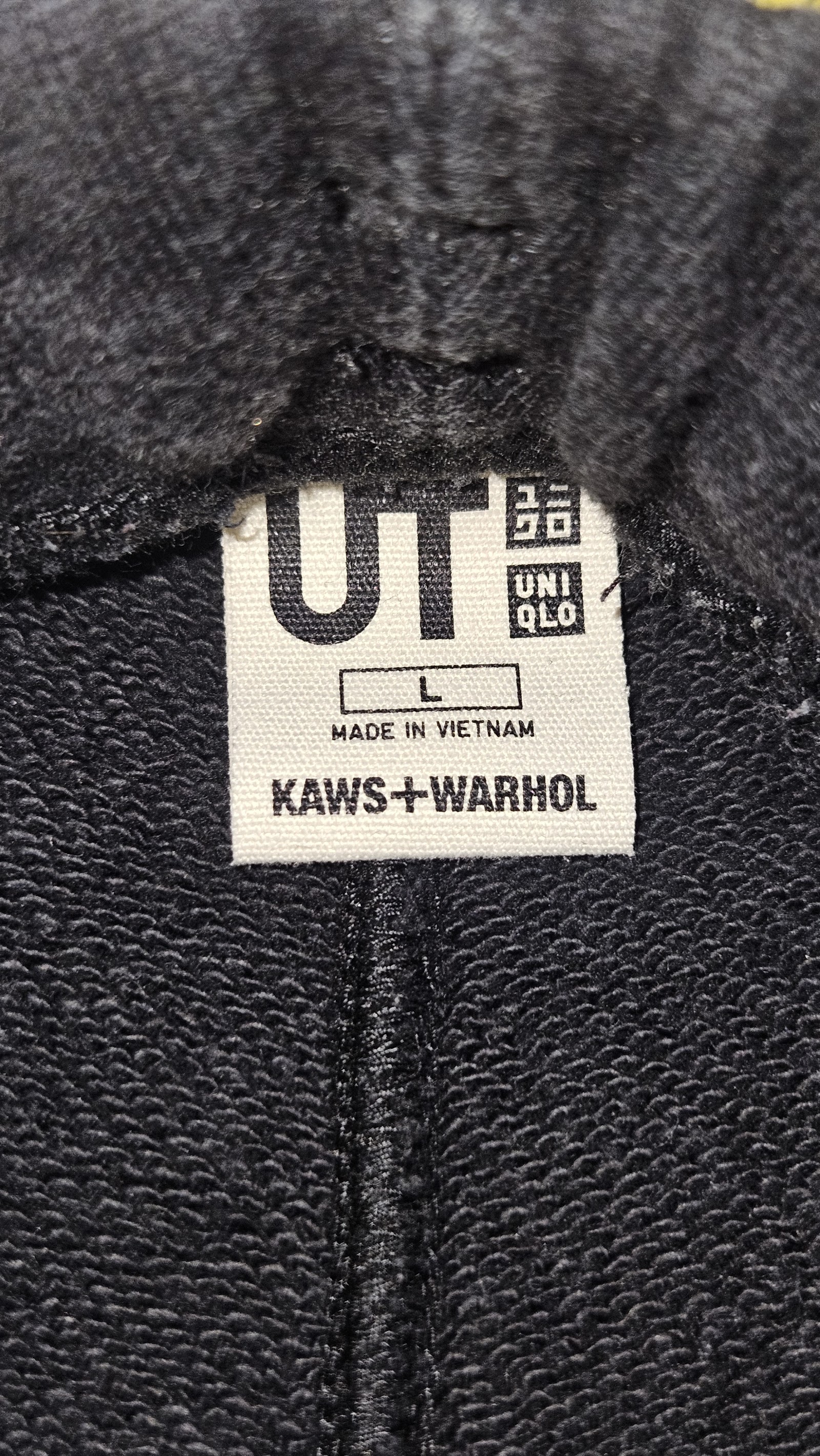 Uniqlo x KAWS + Warhol Black Graphic Sweatpants, L (labelled), photo 3