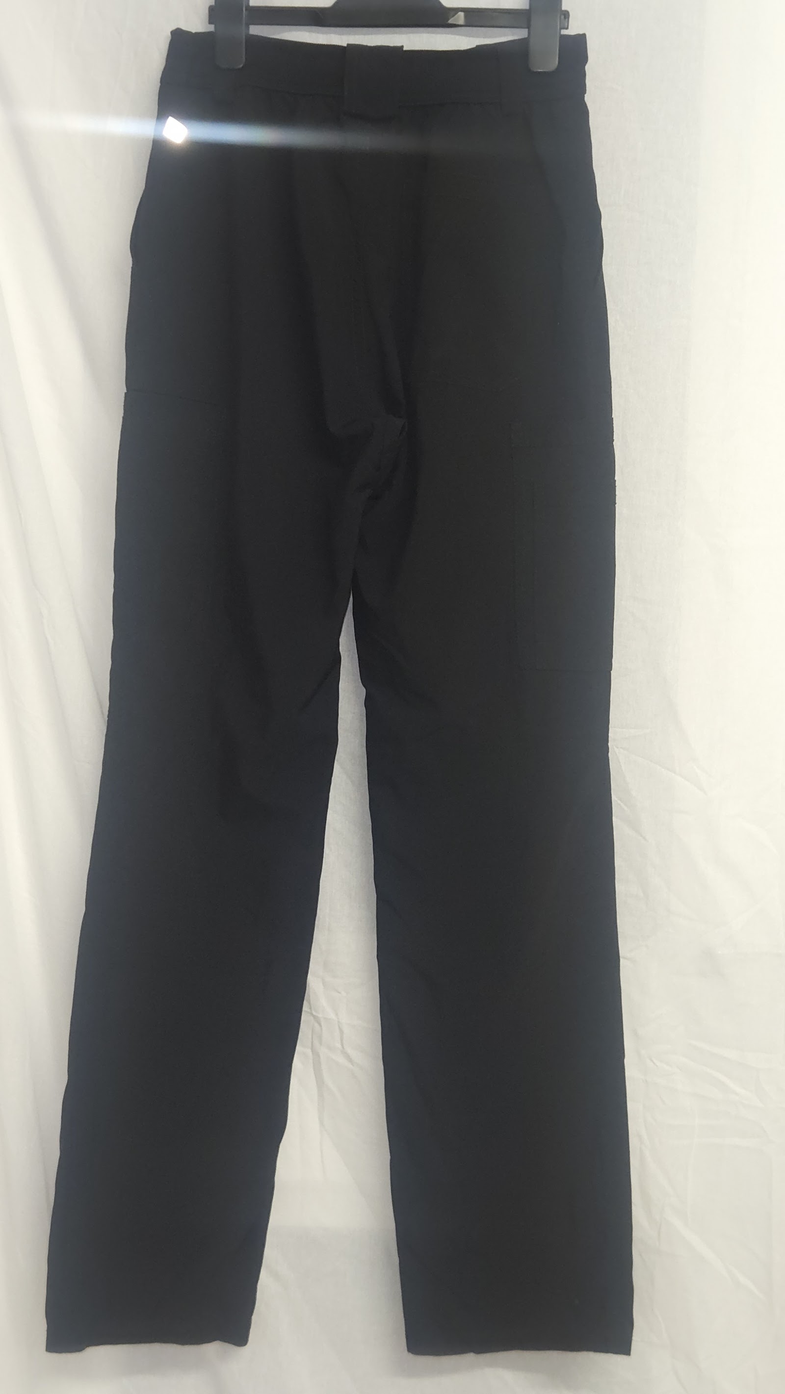 Unbranded Black Smart Straight Leg Trousers, Measured W25 approx., photo 2
