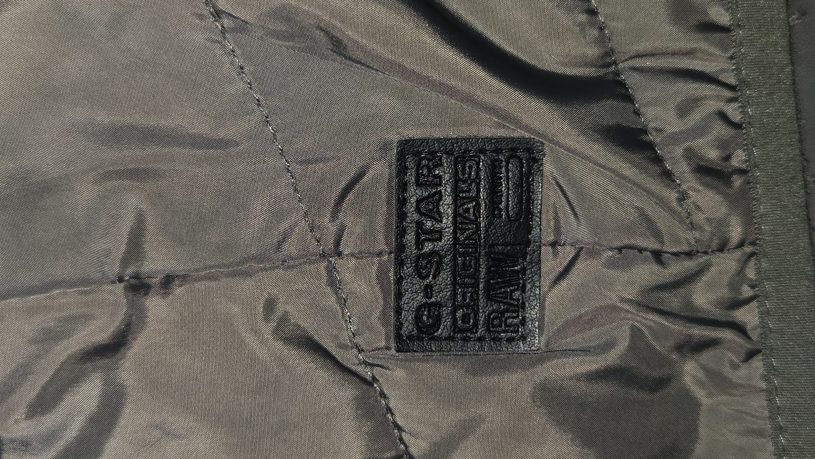 G-Star RAW Charcoal Quilted Zip Jacket, L (labelled), photo 6