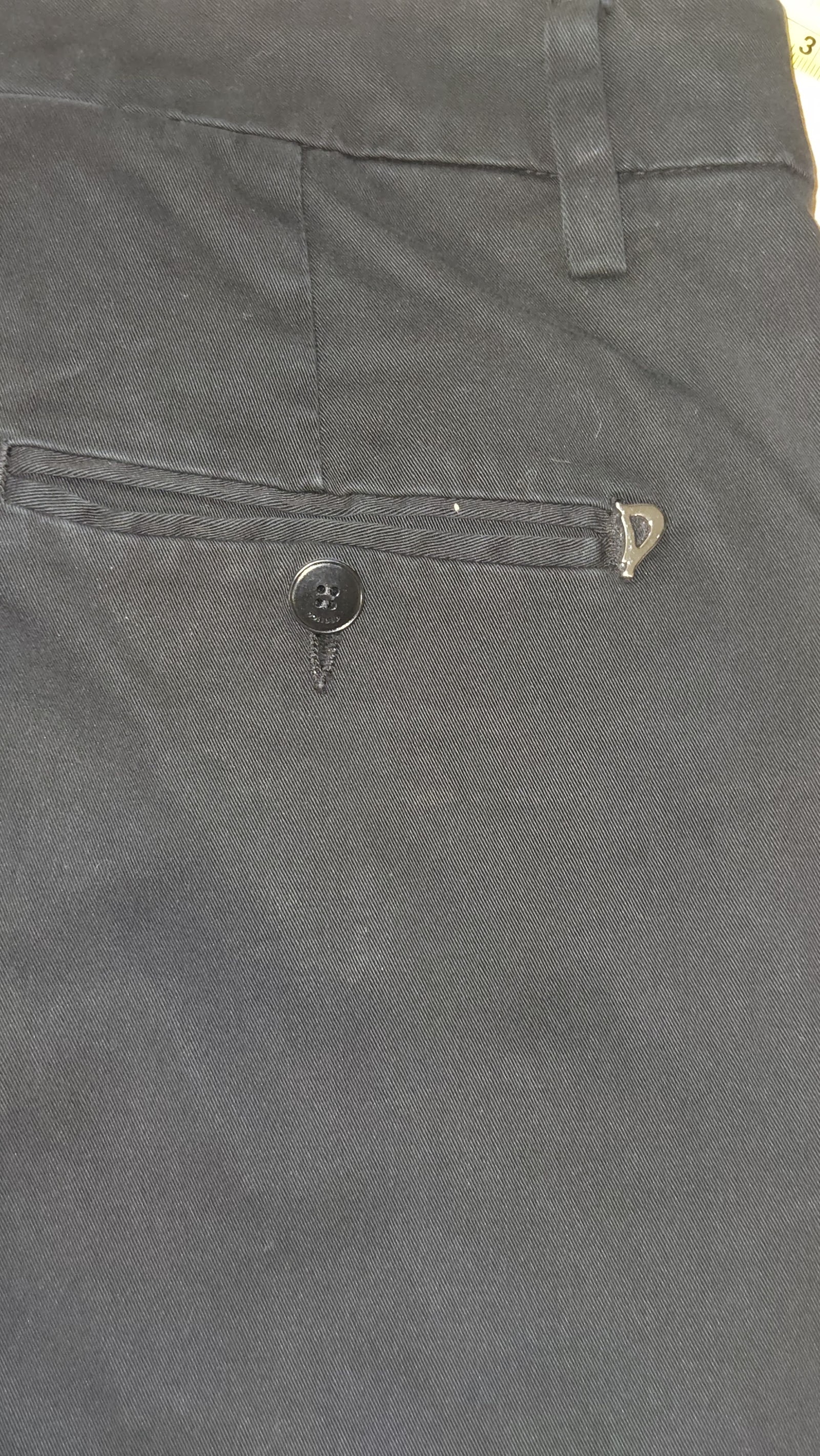 Dondup Charcoal Button Pocket Slim Trousers, Labelled 30, photo 6