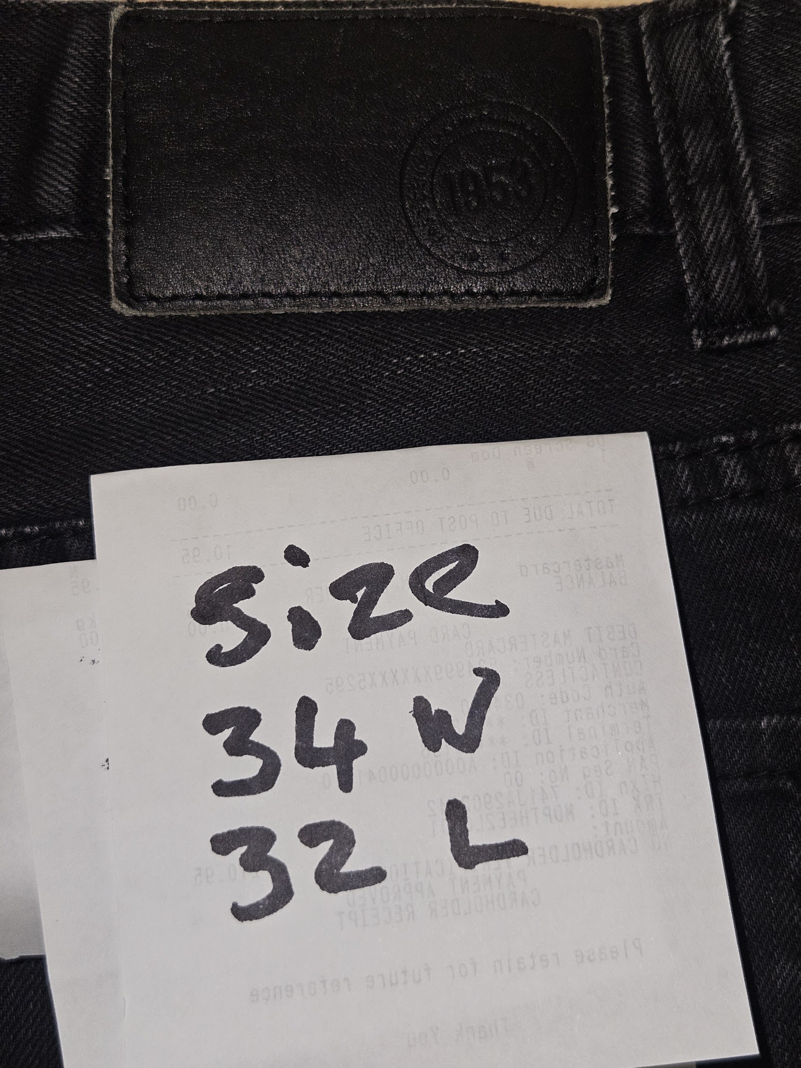 Genuine 1953 Black Slim Jeans W34 L32, W34 L32 seller-marked, photo 5