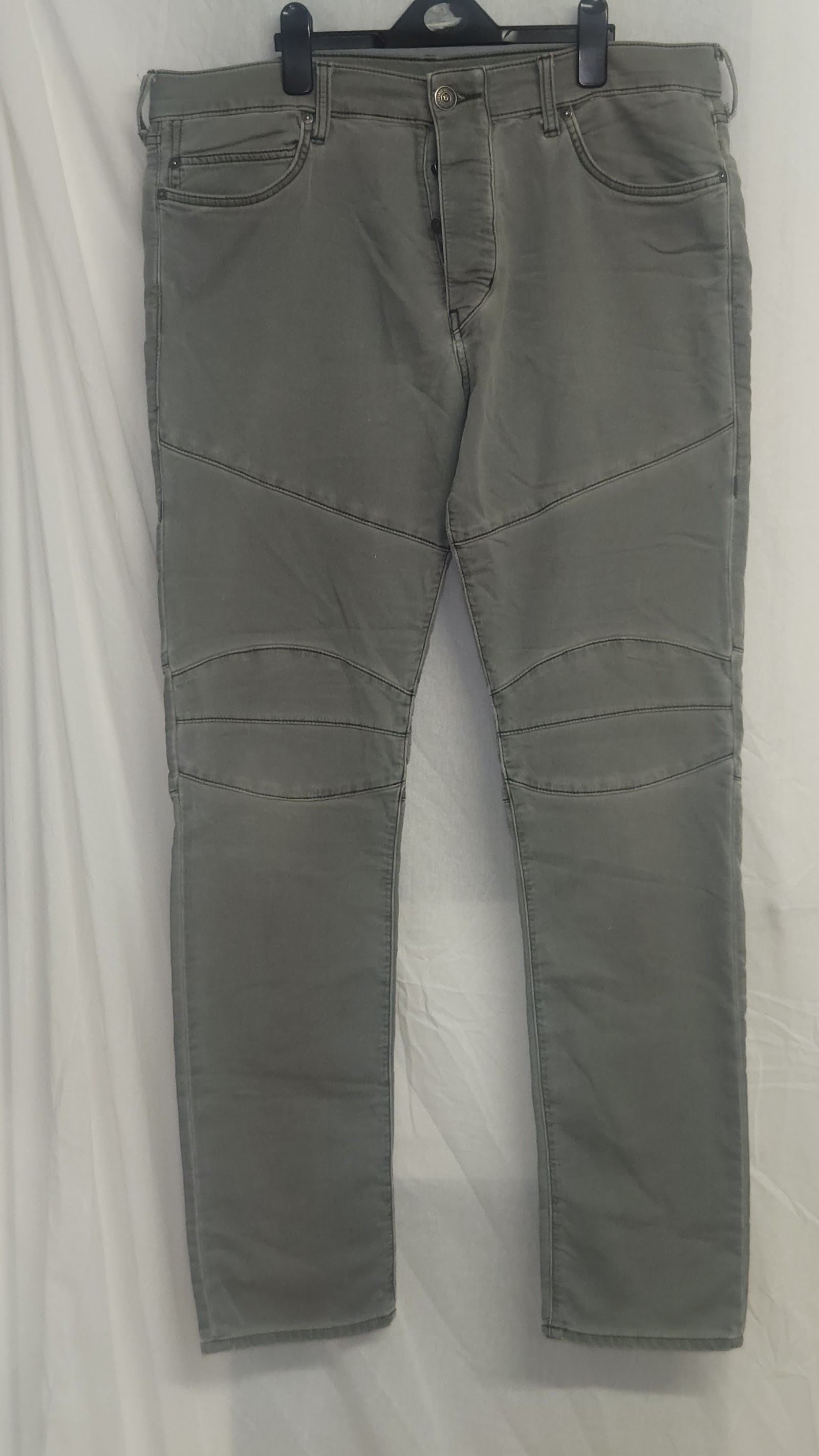 True Religion Rocco Olive Green Relaxed Skinny Jeans