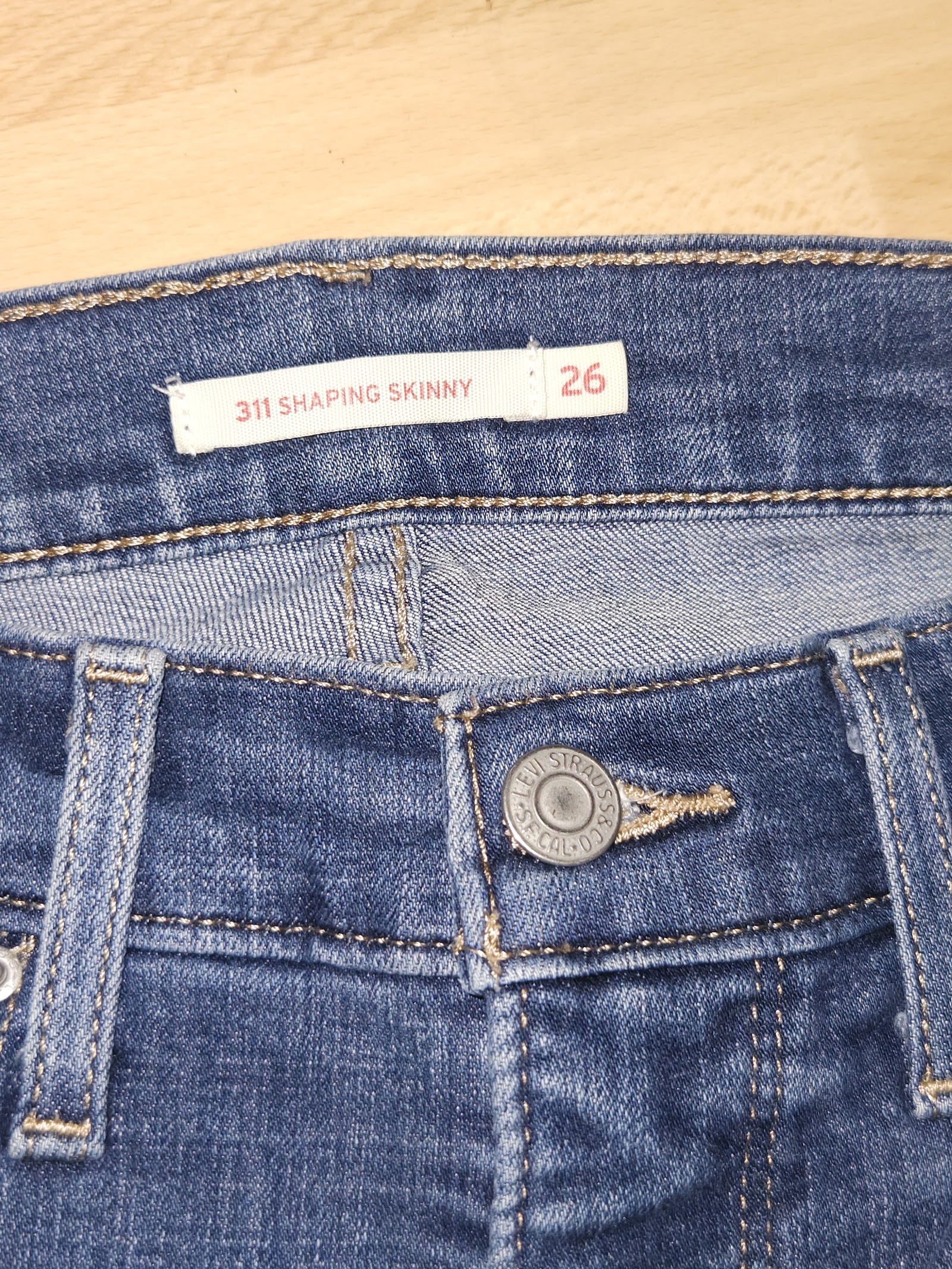 Genuine Levi's 311 Shaping Skinny Women's Jeans Size 26 Blue, 26, photo 3