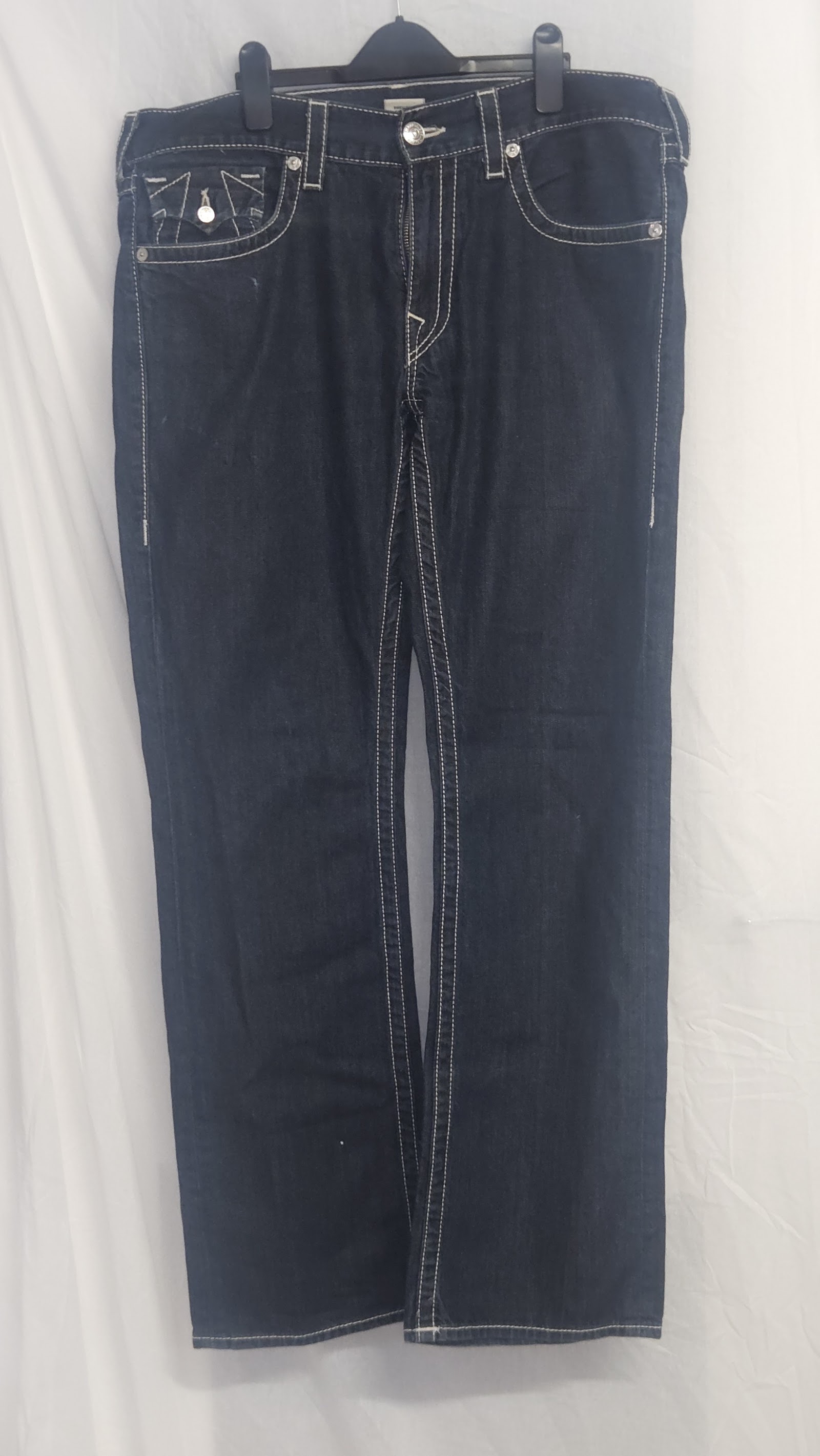 True Religion Rocco Washed Black Relaxed Skinny Jeans, W36, photo 10