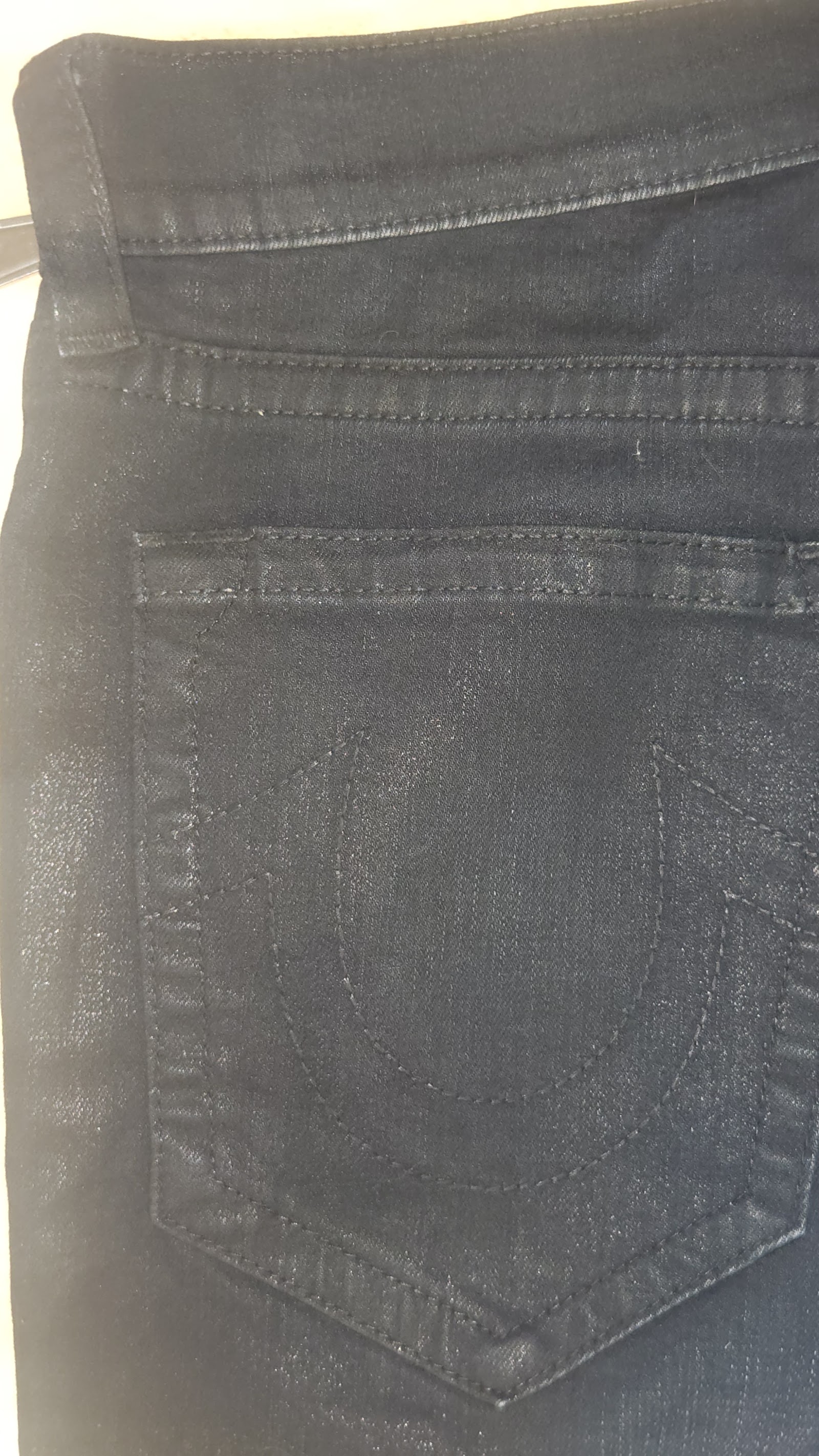 True Religion Marco Washed Black Relaxed Taper Jeans, W33, photo 7