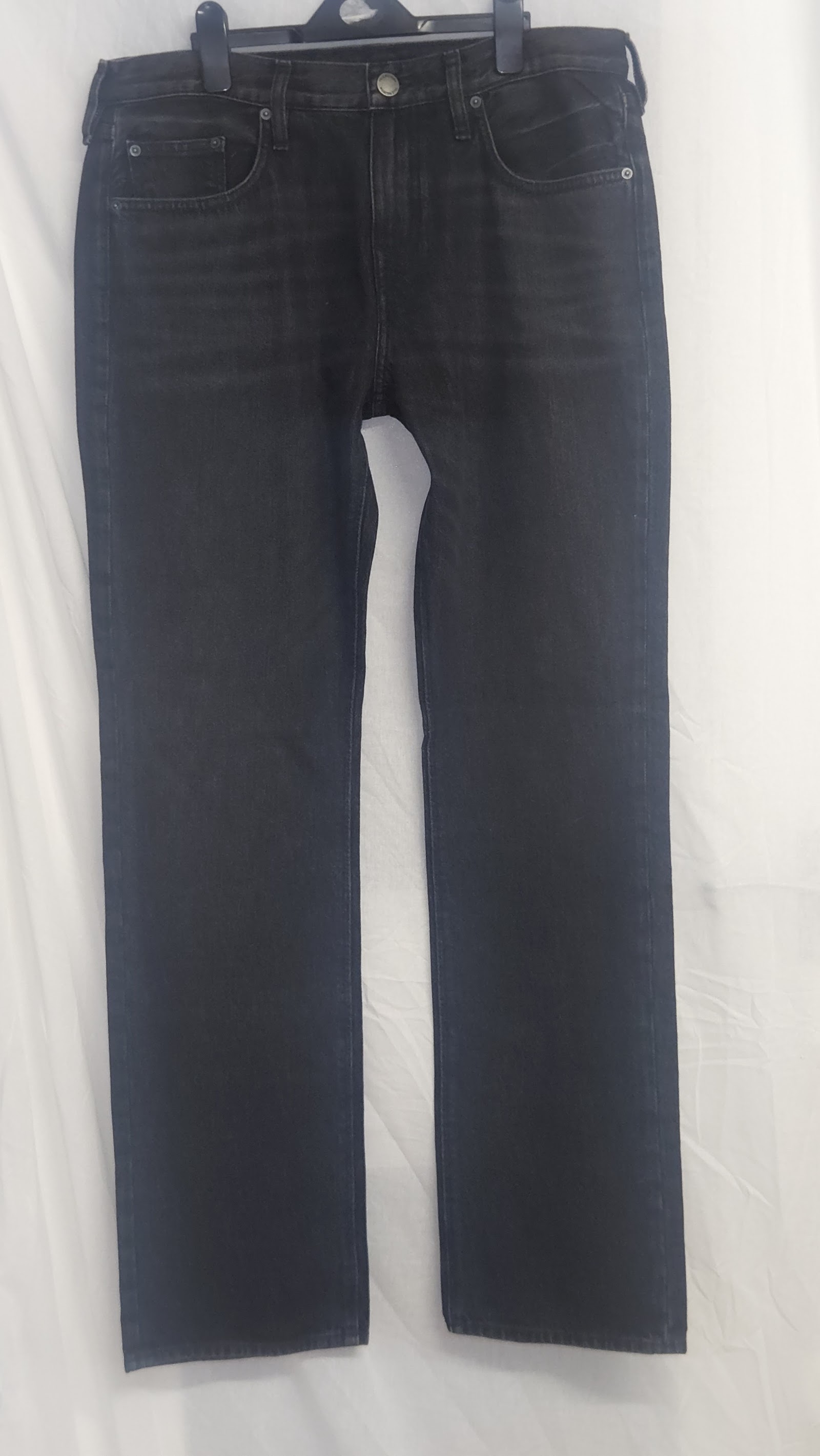 True Religion Ricky Washed Black Straight Jeans