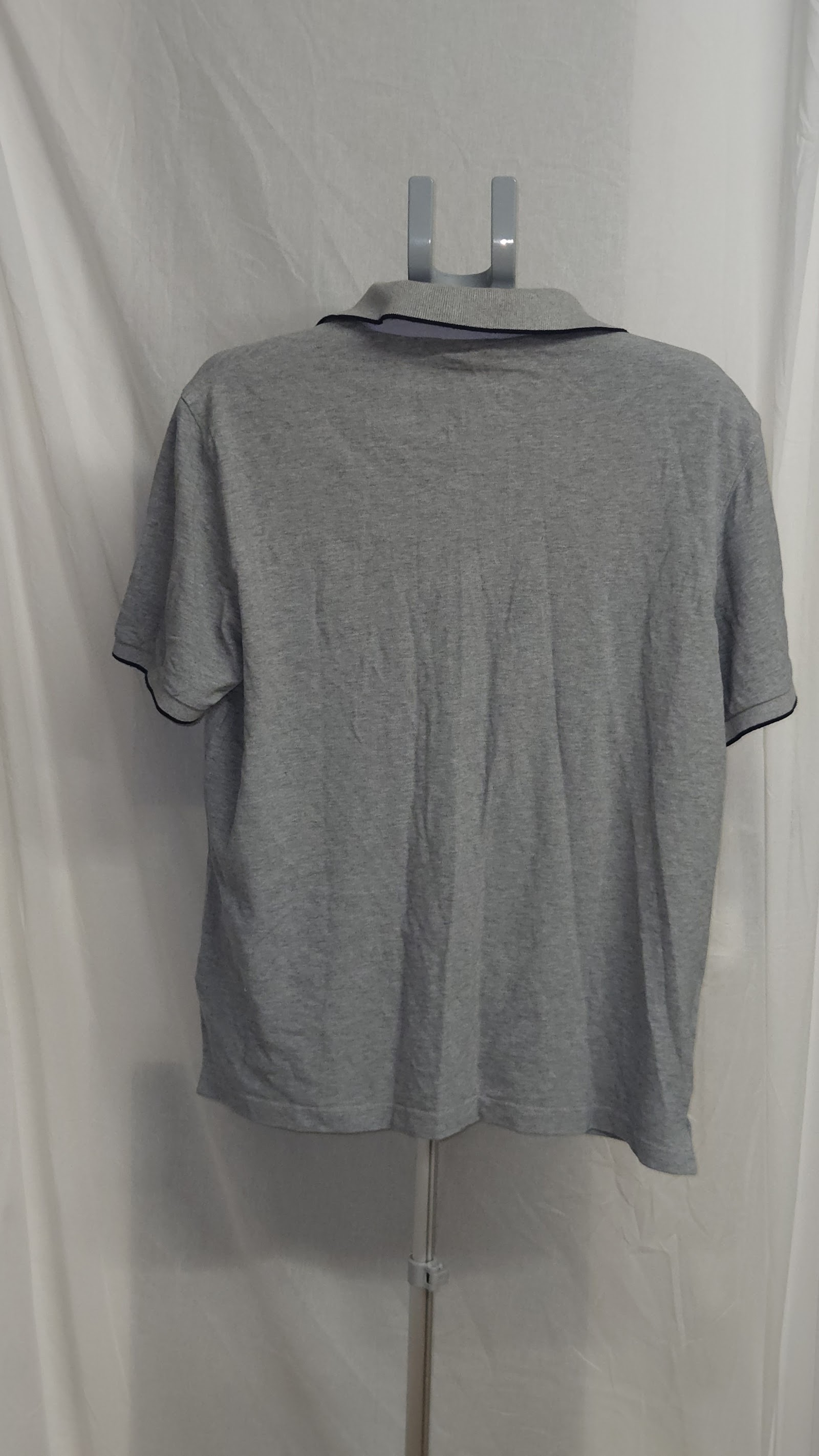 Hackett London Grey Short Sleeve Cotton Polo Shirt, XL (labelled), photo 2