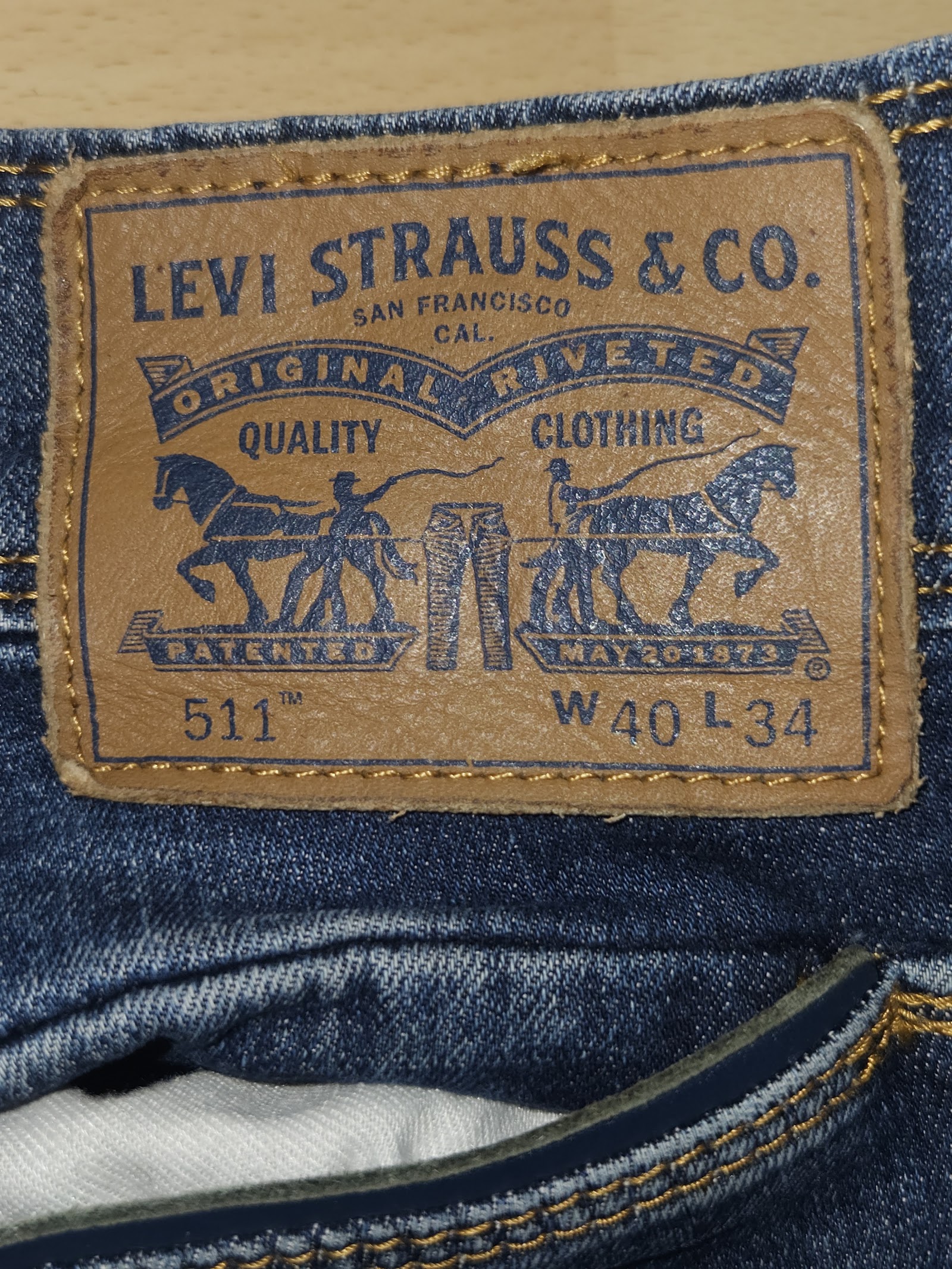 Genuine Levi's 511 Blue Jeans W40 L34, W40 L34, photo 3